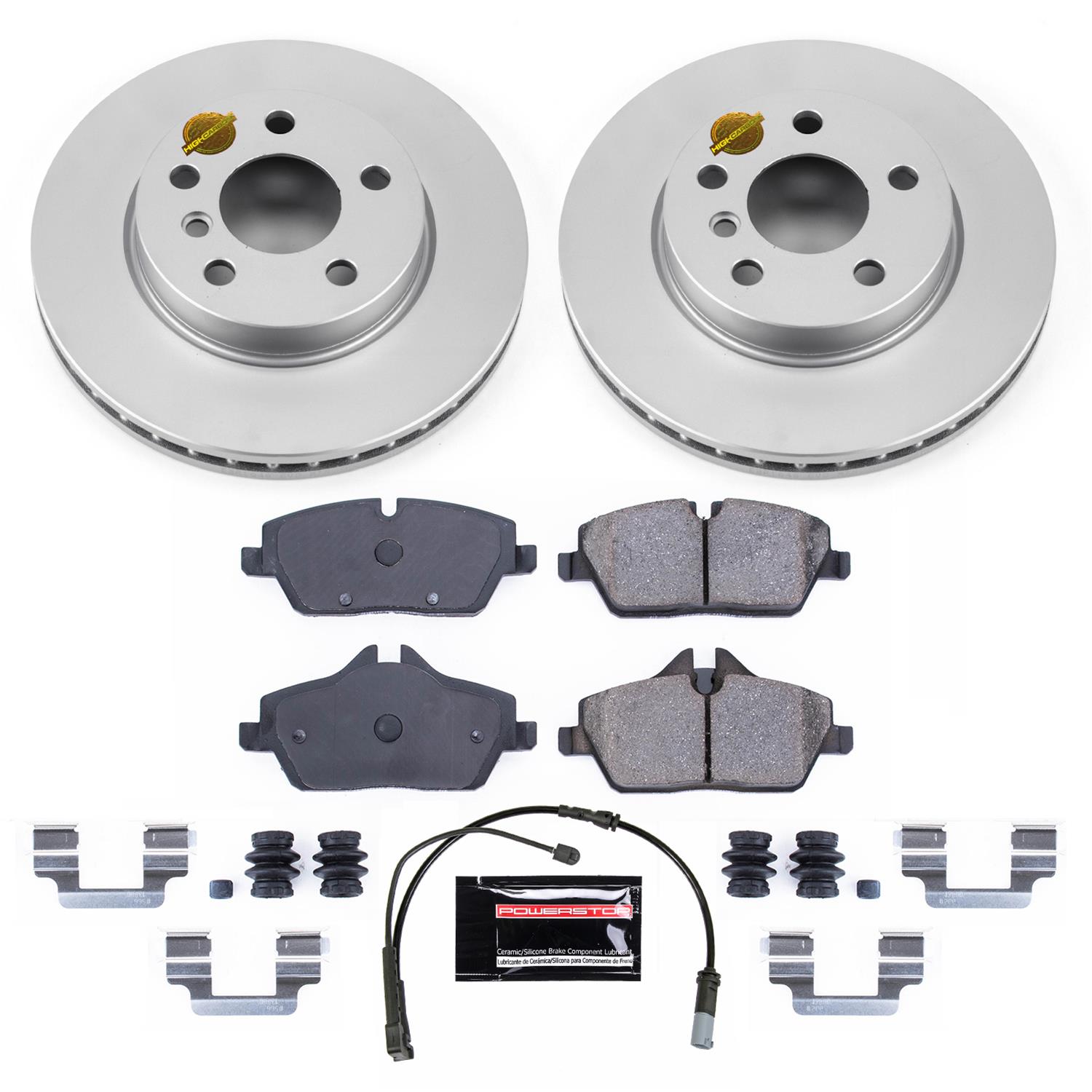 Power Stop 20-21 Mini Cooper Front & Rear Z23 Coated Brake Kit (1x psbCRK7977, 1x psbCRK8111) thumbnail 6