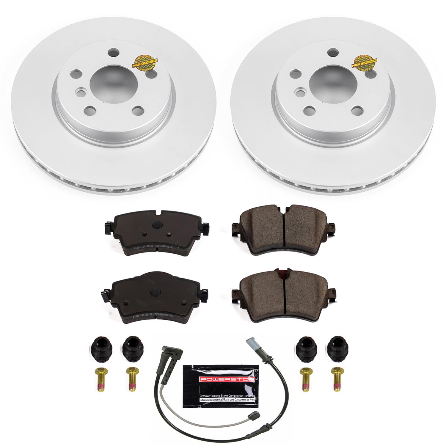 Power Stop 16-19 Mini Cooper Clubman Front & Rear Z23 Evolution Sport Coated Brake Kit (1x psbCRK7979, 1x psbCRK8111) thumbnail 7