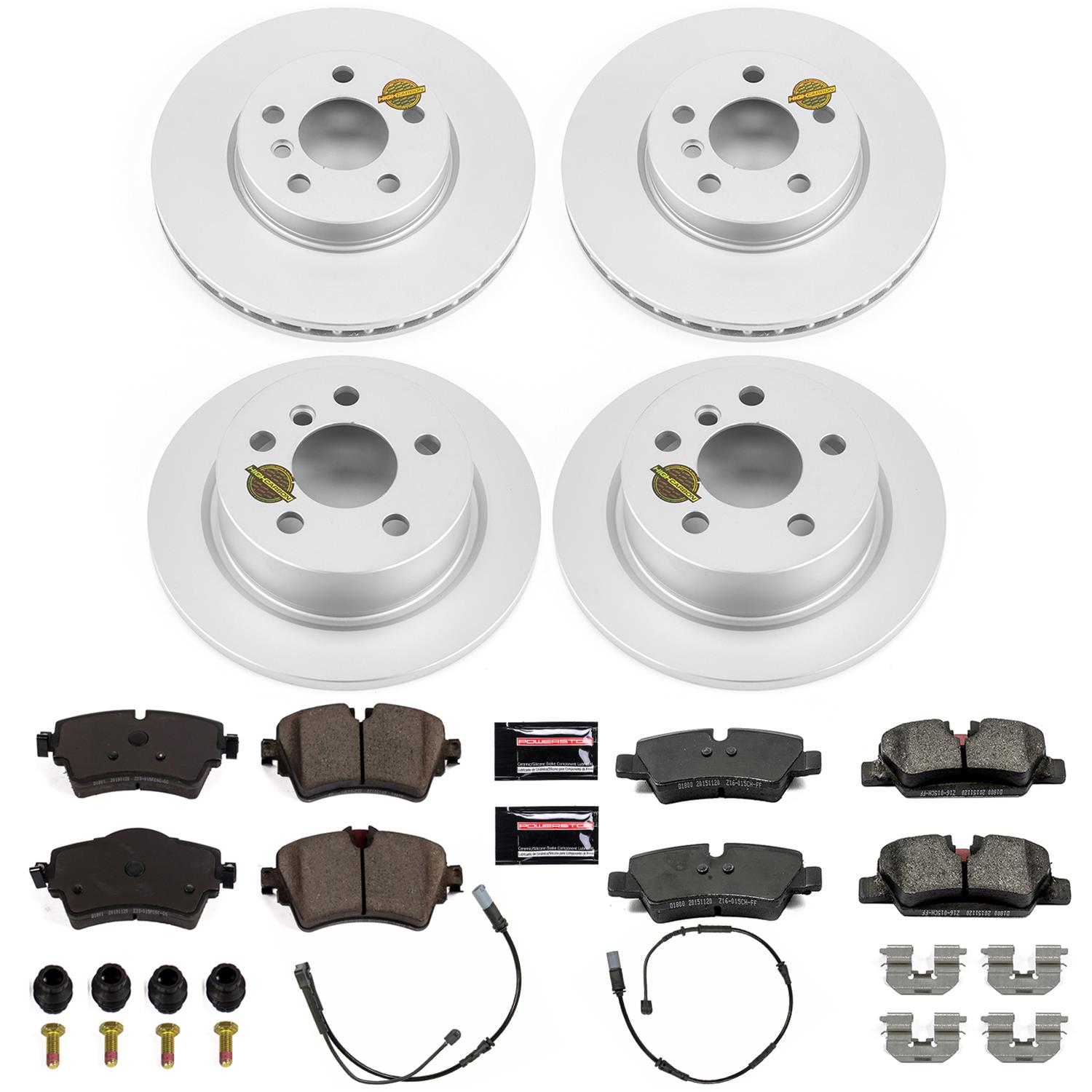 Power Stop 14-19 Mini Cooper Front & Rear Z23 Evolution Sport Coated Brake Kit (1x psbCRK7980, 1x psbCRK7750) thumbnail 4