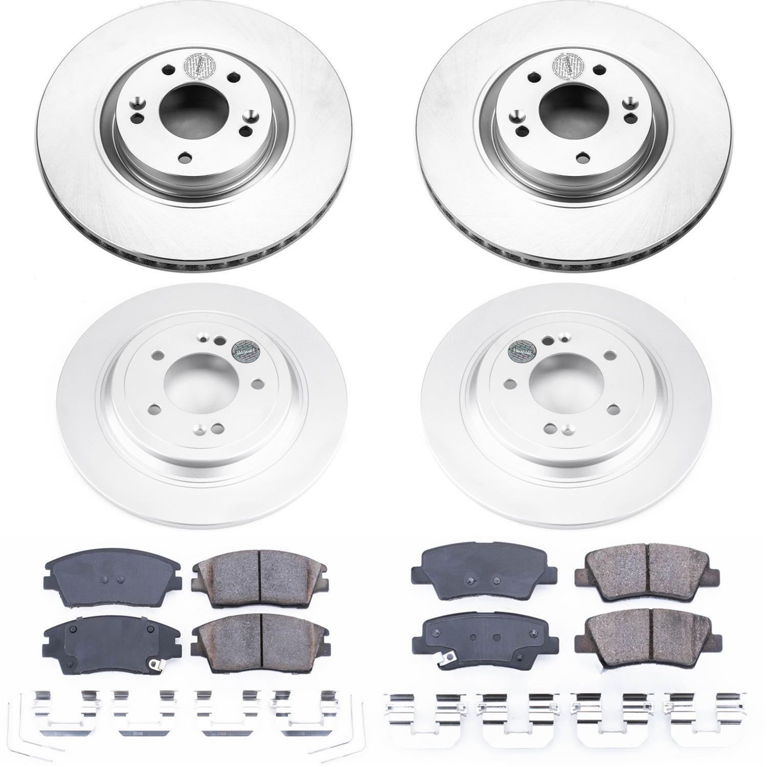 Power Stop 17-18 Kia Sportage Front & Rear Z17 Evolution Geomet Coated Brake Kit (1x psbCRK7343, 1x psbCRK8016) thumbnail 4