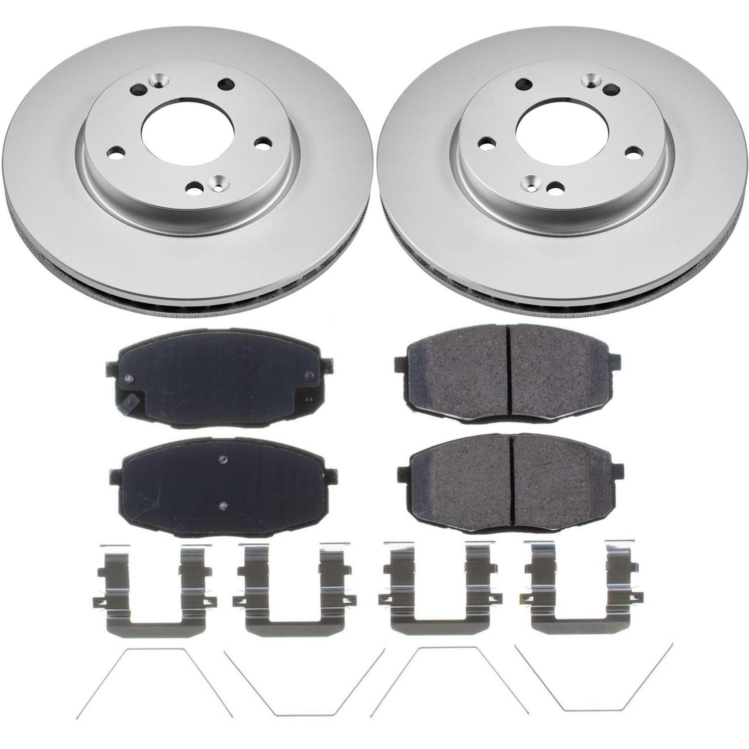 Power Stop 17-19 Kia Soul Front & Rear Z17 Evolution Geomet Coated Brake Kit (1x psbCRK6501, 1x psbCRK8007) thumbnail 3