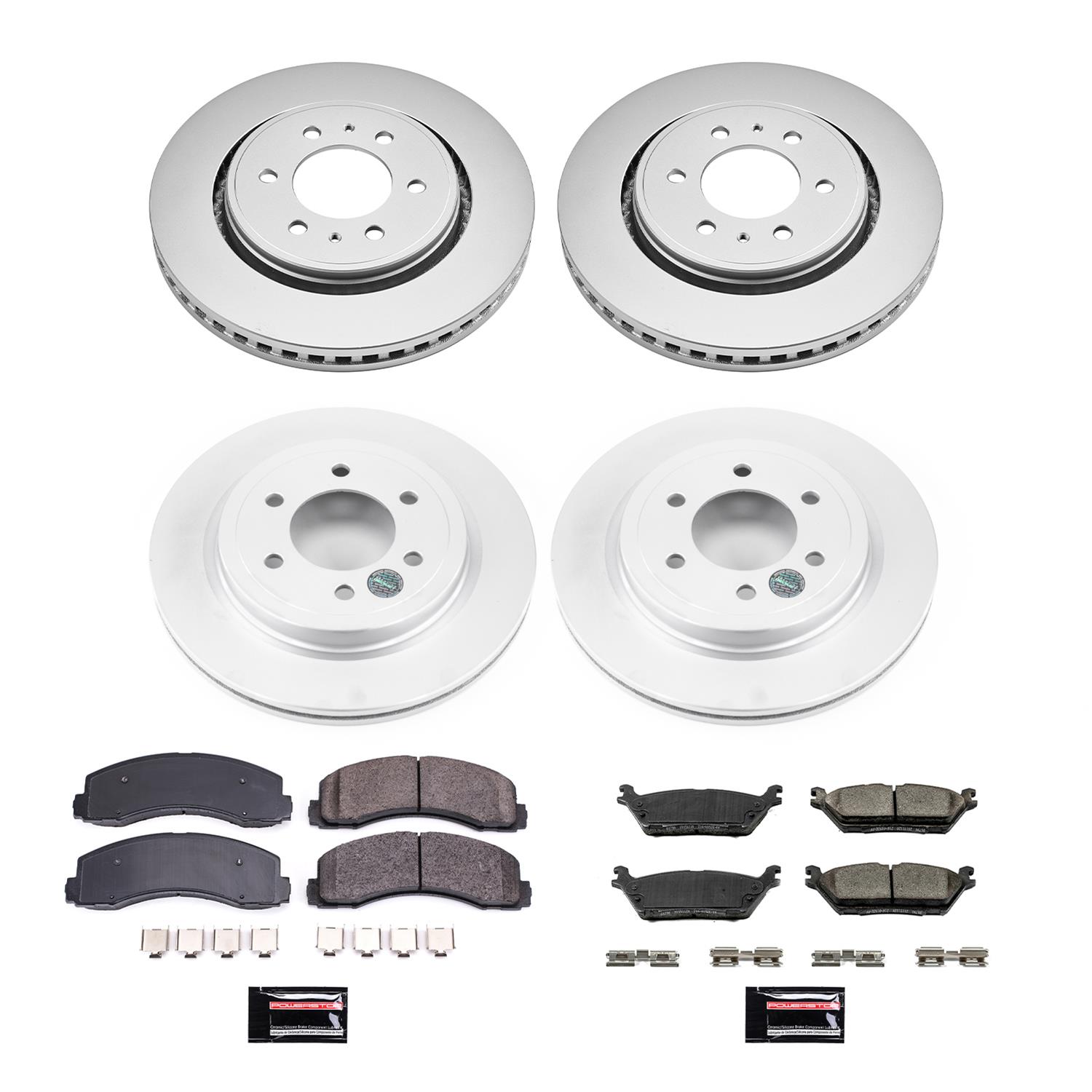 Power Stop 2018 Ford Expedition Front & Rear Z17 Evolution Geomet Coated Brake Kit (1x psbCRK3167, 1x psbCRK8030) thumbnail 6