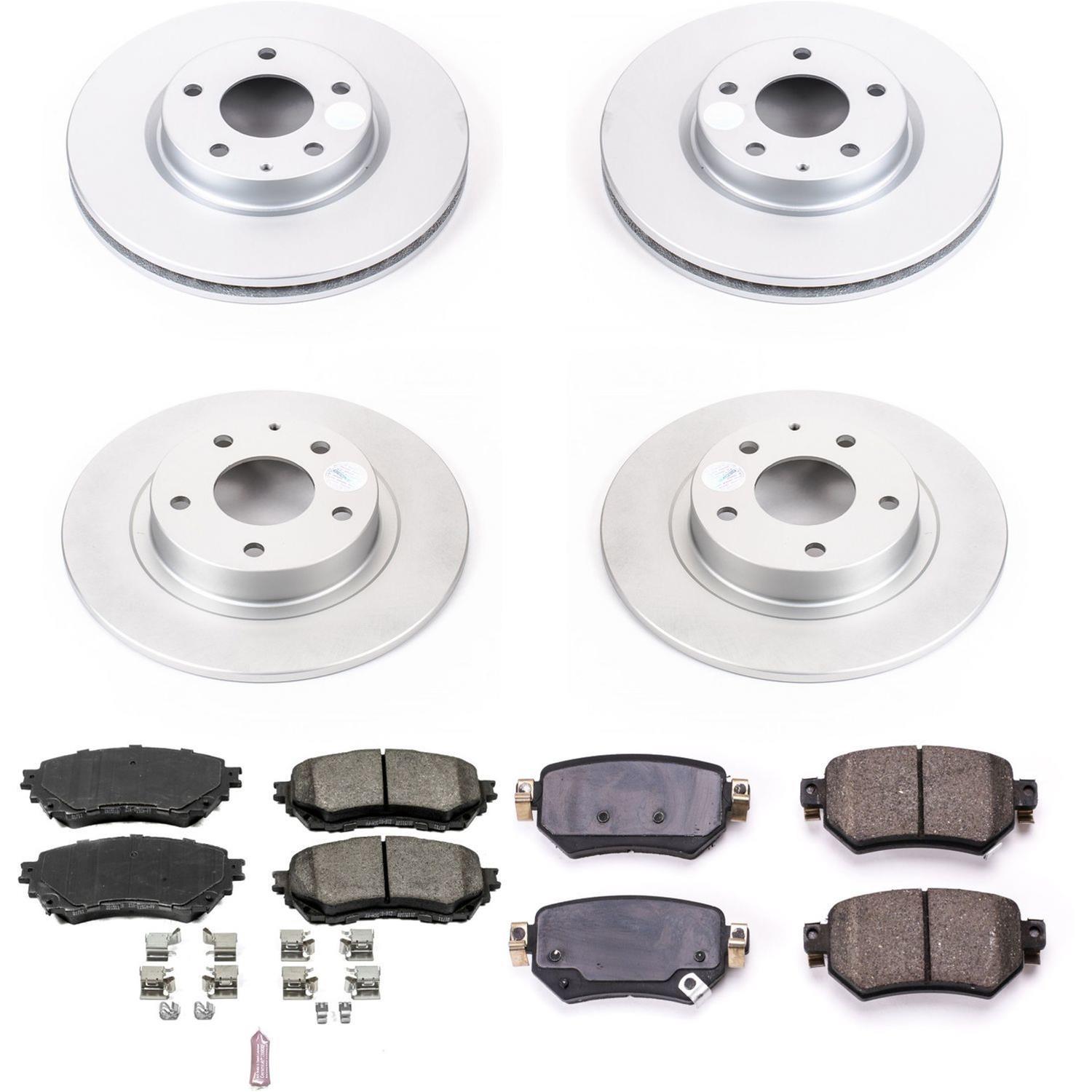 Power Stop 16-18 Mazda 6 Front & Rear Z17 Evolution Geomet Coated Brake Kit (1x psbCRK8068, 1x psbCRK6968) thumbnail 5