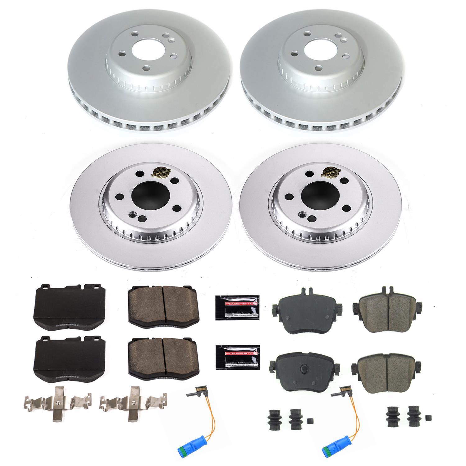 Power Stop 2017 Mercedes-Benz E300 Front & Rear Z17 Evolution Geomet Coated Brake Kit (1x psbCRK7968, 1x psbCRK8073) thumbnail 3