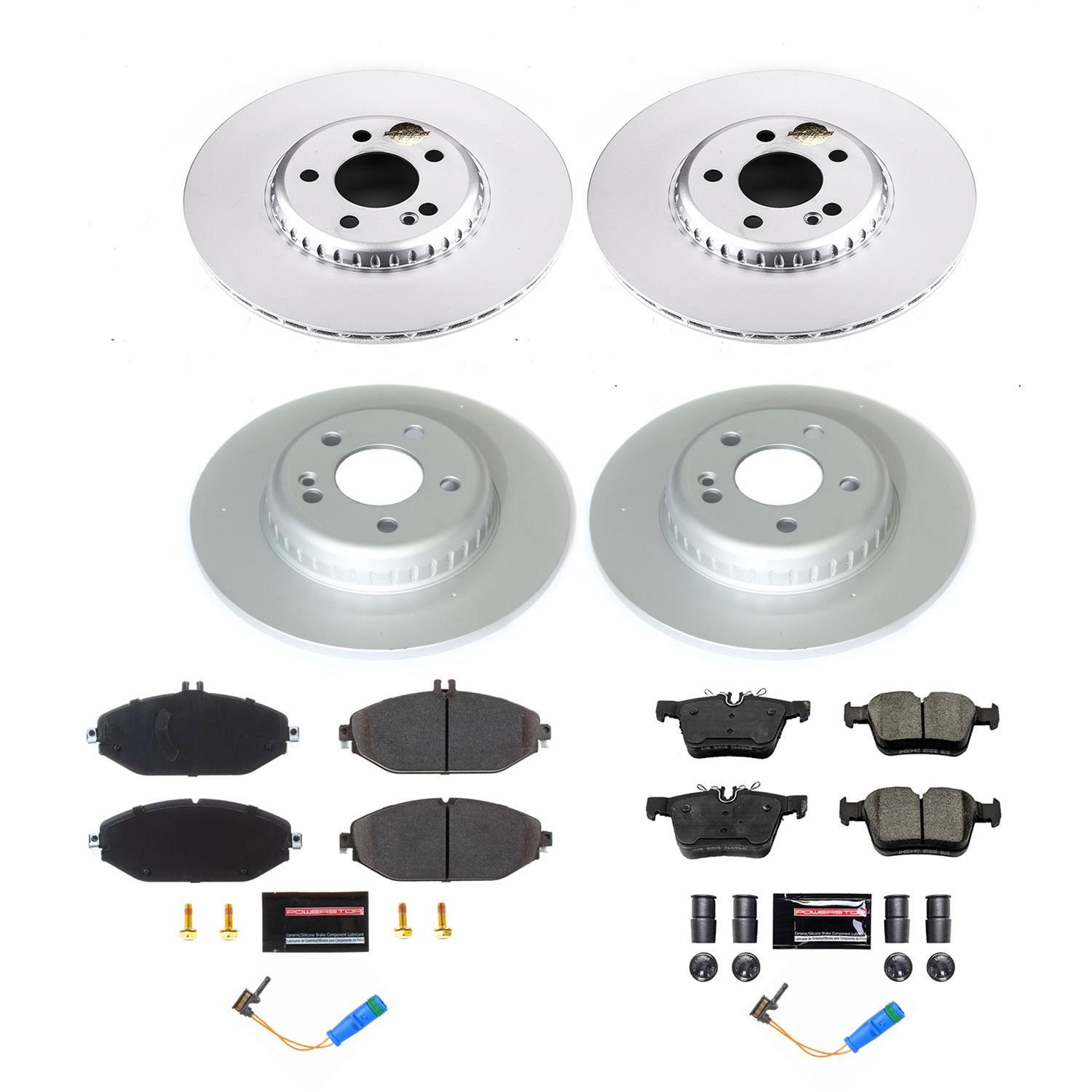Power Stop 17-18 Mercedes-Benz C300 Front & Rear Z17 Evolution Geomet Coated Brake Kit (1x psbCRK7963, 1x psbCRK8152) thumbnail 5
