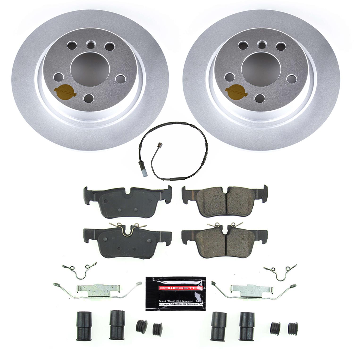 Power Stop 14-19 BMW i3 Front & Rear Z23 Evolution Sport Coated Brake Kit (1x psbCRK8112, 1x psbCRK8110) thumbnail 5
