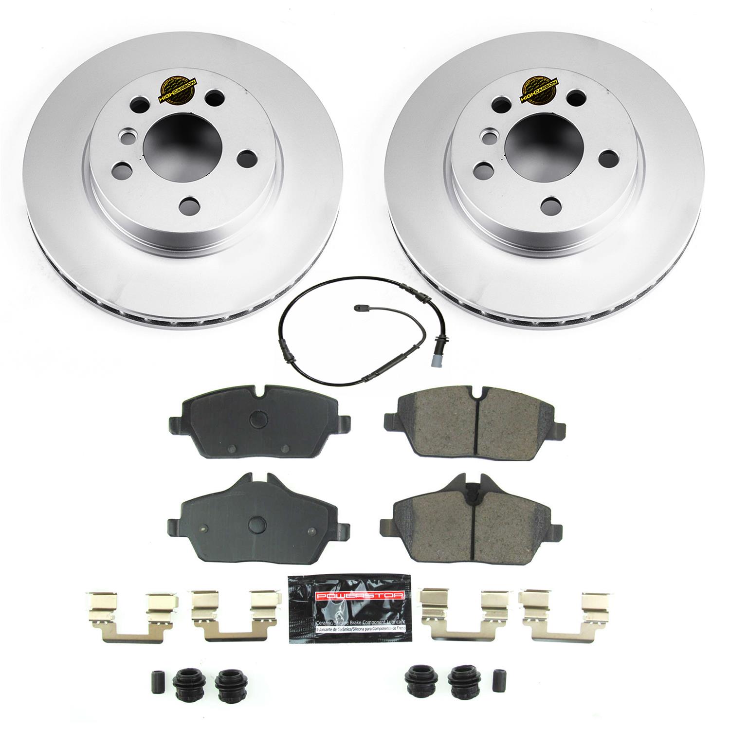 Power Stop 14-19 BMW i3 Front & Rear Z23 Evolution Sport Coated Brake Kit (1x psbCRK8112, 1x psbCRK8110) thumbnail 6