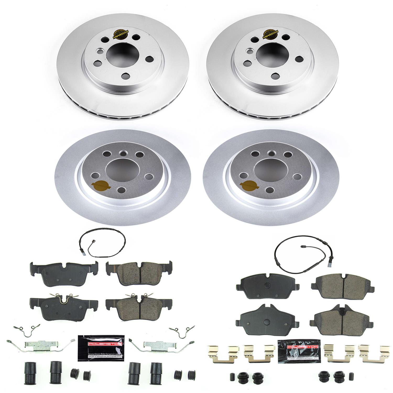 Power Stop 14-19 BMW i3 Front & Rear Z23 Evolution Sport Coated Brake Kit (1x psbCRK8112, 1x psbCRK8110) thumbnail 4