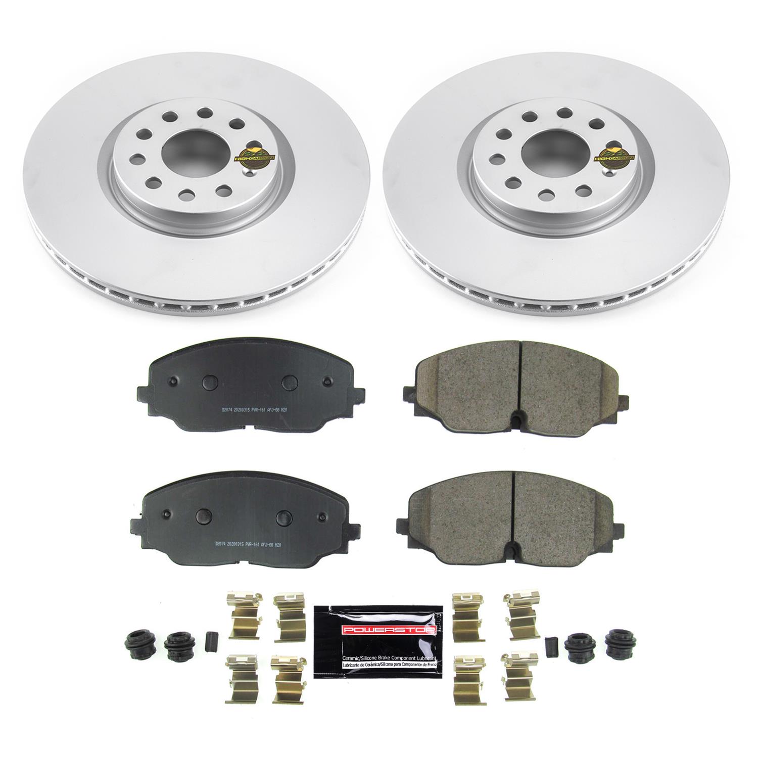 Power Stop 18-19 Volkswagen Atlas Front & Rear Z23 Evolution Sport Coated Brake Kit (1x psbCRK7084, 1x psbCRK8117) thumbnail 5
