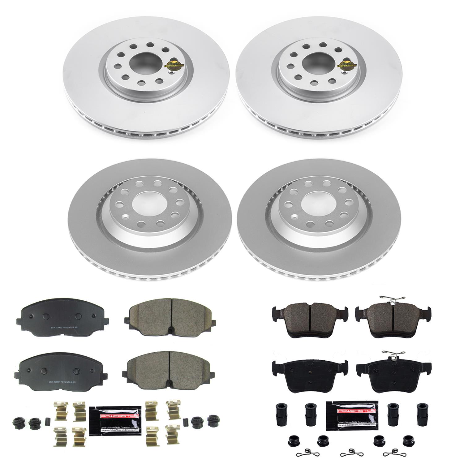 Power Stop 18-19 Volkswagen Atlas Front & Rear Z23 Evolution Sport Coated Brake Kit (1x psbCRK7084, 1x psbCRK8117) thumbnail 4
