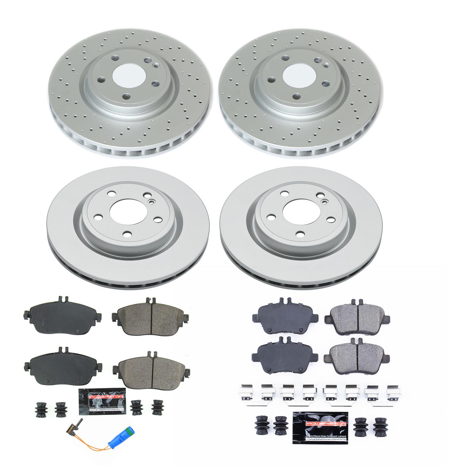 Power Stop 18-19 Mercedes-Benz CLA250 Front & Rear Z17 Evolution Geomet Coated Brake Kit (1x psbCRK8266, 1x psbCRK7378) thumbnail 4