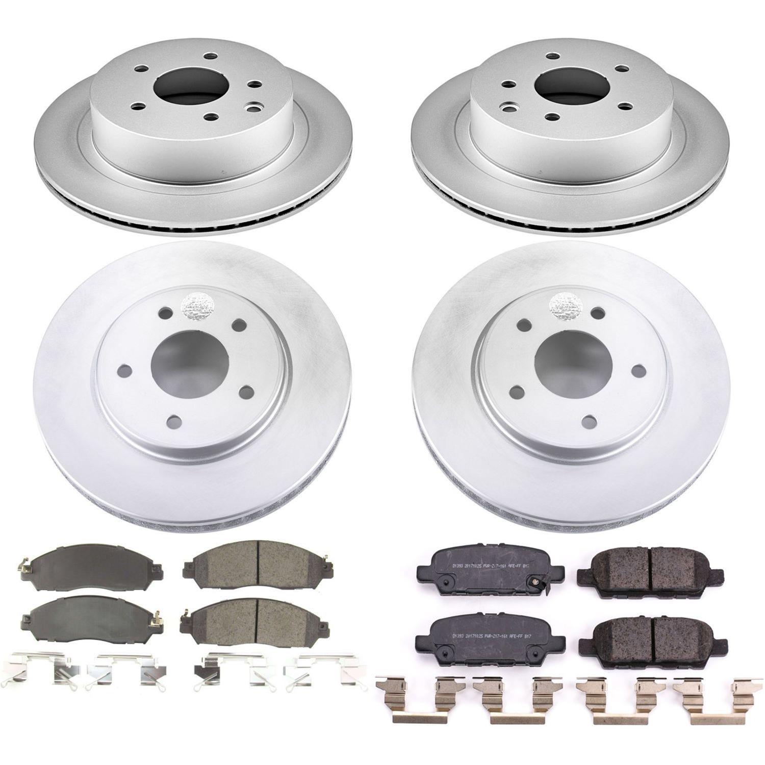 Power Stop 18-19 Nissan Leaf Front & Rear Z17 Evolution Geomet Coated Brake Kit (1x psbCRK8275, 1x psbCRK6761) thumbnail 4