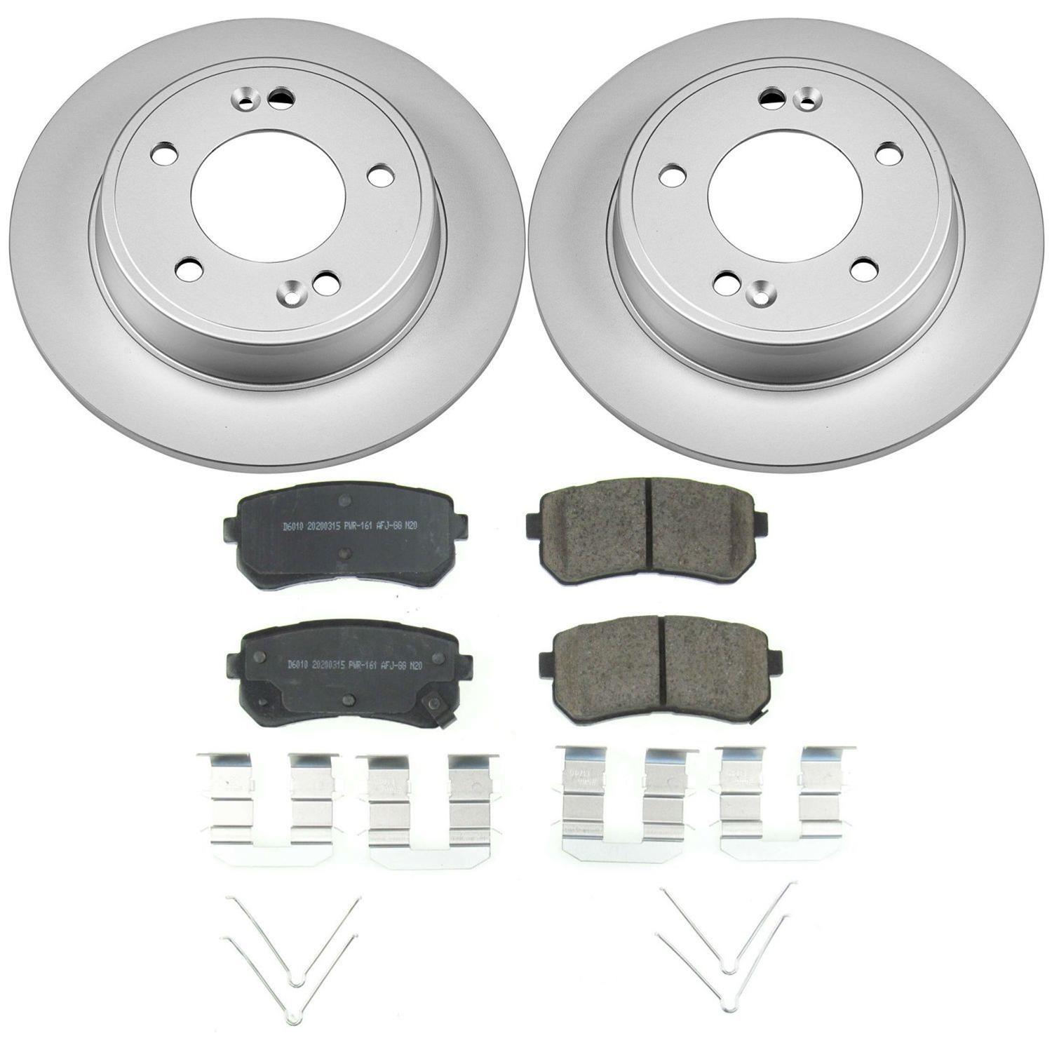 Power Stop 18-19 Hyundai Kona Front & Rear Z17 Evolution Geomet Coated Brake Kit (1x psbCRK8277, 1x psbCRK8279) thumbnail 2