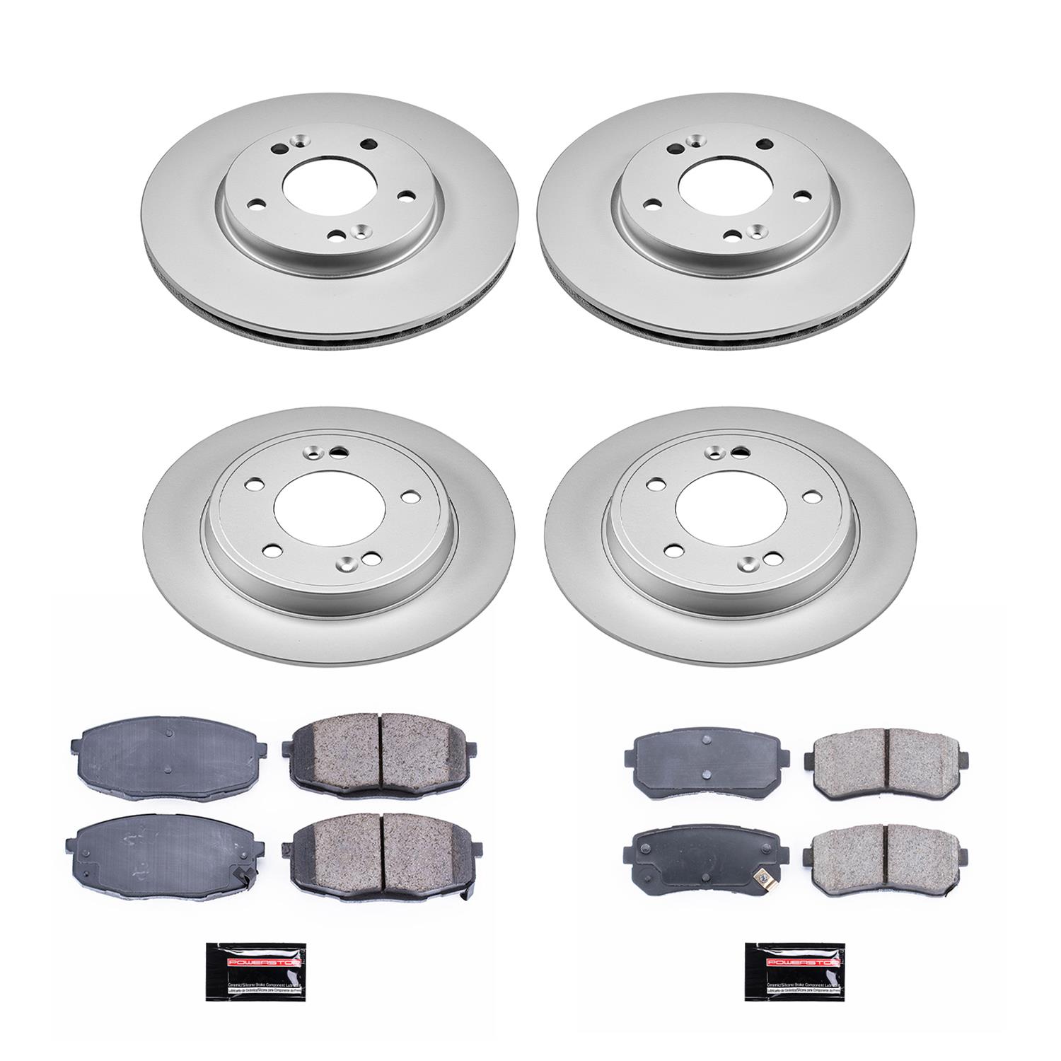 Power Stop 18-19 Hyundai Kona Front & Rear Z17 Evolution Geomet Coated Brake Kit (1x psbCRK8277, 1x psbCRK8279) thumbnail 3