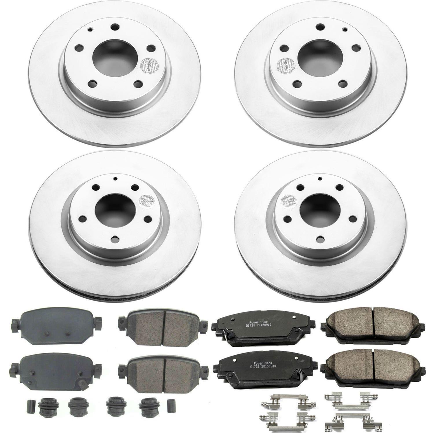 Power Stop 17-18 Mazda 3 Front & Rear Z17 Evolution Geomet Coated Brake Kit (1x psbCRK7515, 1x psbCRK6971) thumbnail 4
