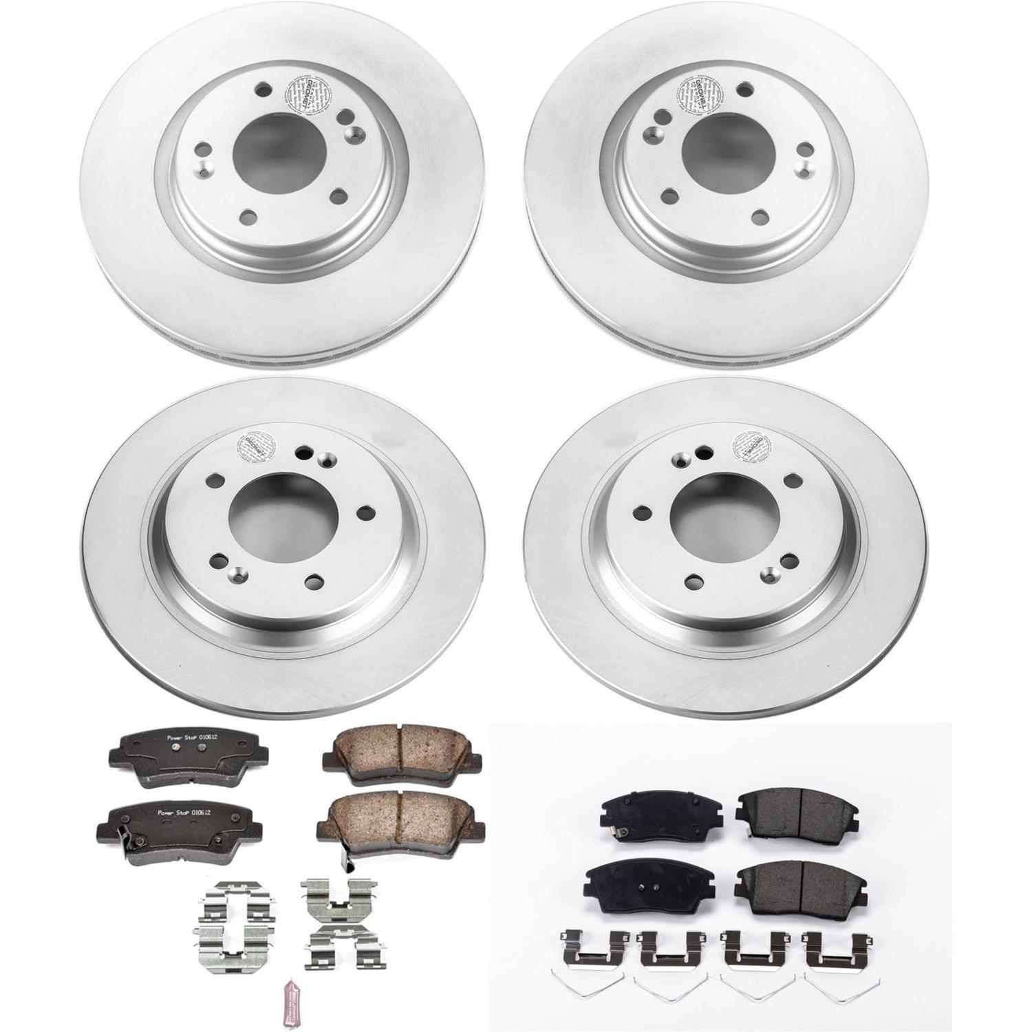 Power Stop 18-19 Hyundai Elantra GT Front & Rear Z17 Evolution Geomet Coated Brake Kit (1x psbCRK8011, 1x psbCRK6985) thumbnail 2