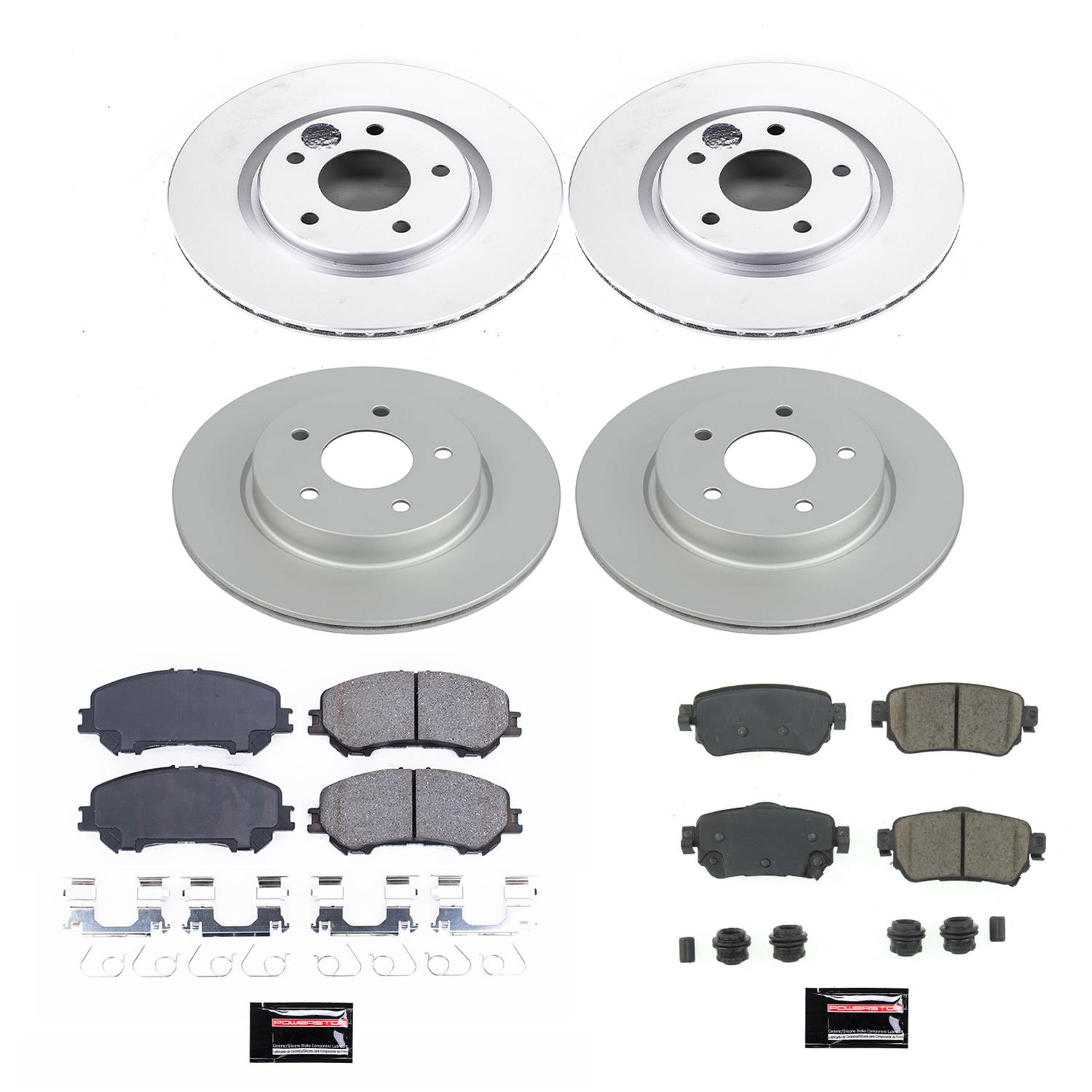 Power Stop 18-19 Nissan Rogue Front & Rear Z17 Evolution Geomet Coated Brake Kit (1x psbCRK7036, 1x psbCRK8313) thumbnail 6