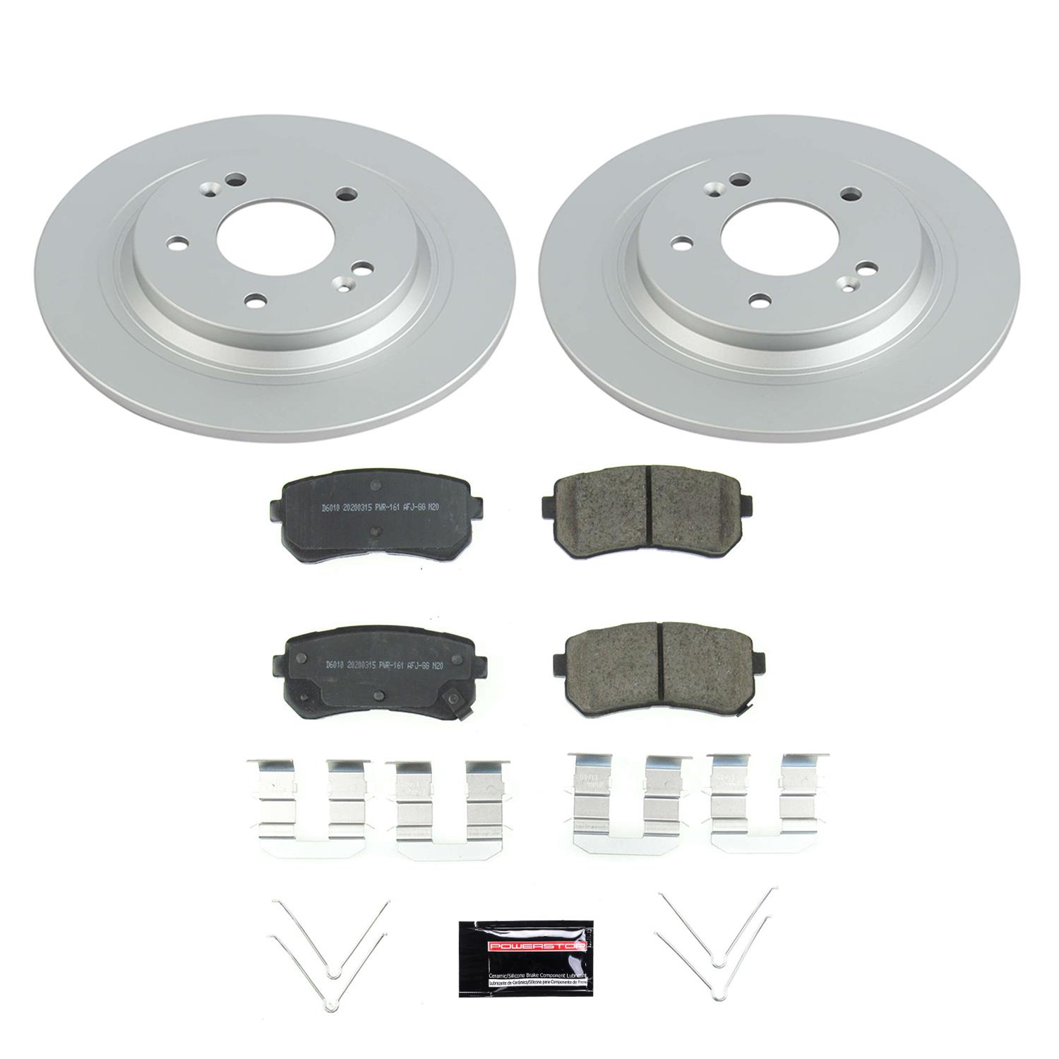 Power Stop 18-20 Hyundai Kona Front & Rear Z17 Evolution Geomet Coated Brake Kit (1x psbCRK8011, 1x psbCRK8306) thumbnail 8