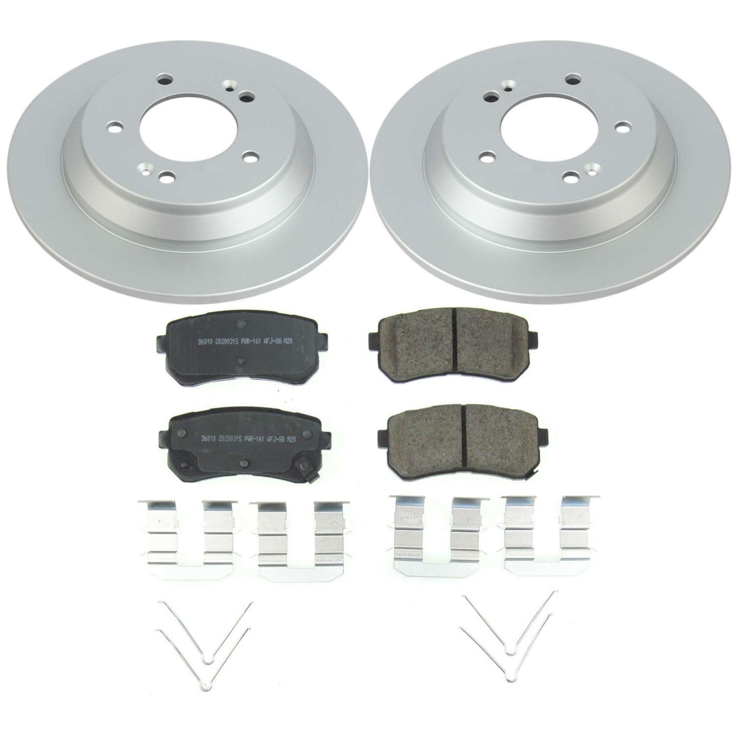 Power Stop 18-20 Hyundai Kona Front & Rear Z17 Evolution Geomet Coated Brake Kit (1x psbCRK8011, 1x psbCRK8307) thumbnail 5