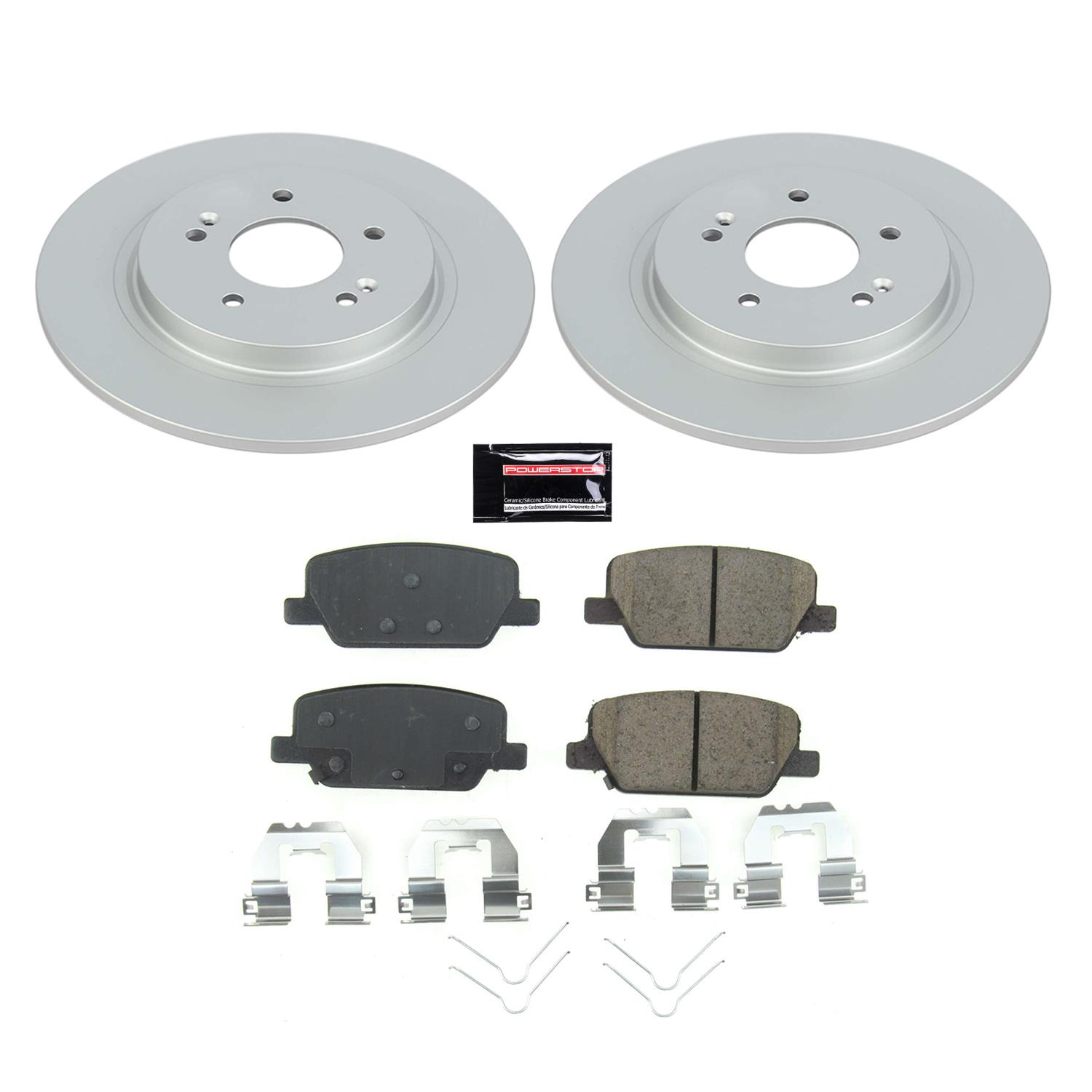 Power Stop 2019 Hyundai Santa Fe Front & Rear Z17 Evolution Geomet Coated Brake Kit (1x psbCRK8309, 1x psbCRK8310) thumbnail 8