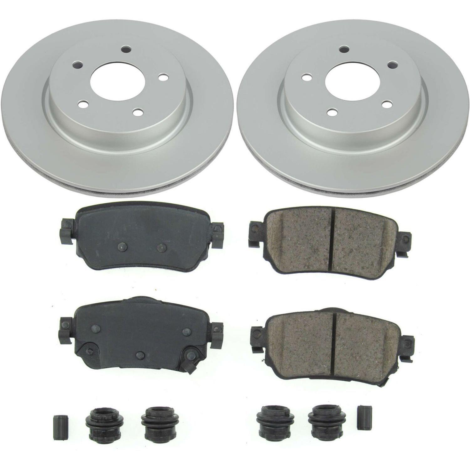 Power Stop 18-19 Nissan Leaf Front & Rear Z17 Evolution Geomet Coated Brake Kit (1x psbCRK8275, 1x psbCRK8313) thumbnail 5