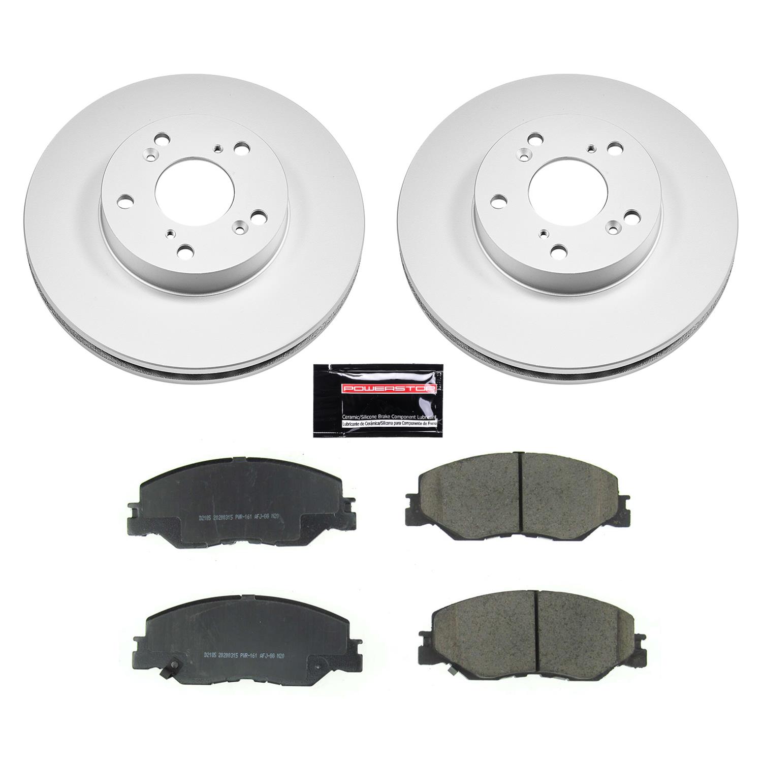 Power Stop 2019 Honda Insight Front & Rear Z17 Evolution Geomet Coated Brake Kit (1x psbCRK8330, 1x psbCRK8318) thumbnail 8