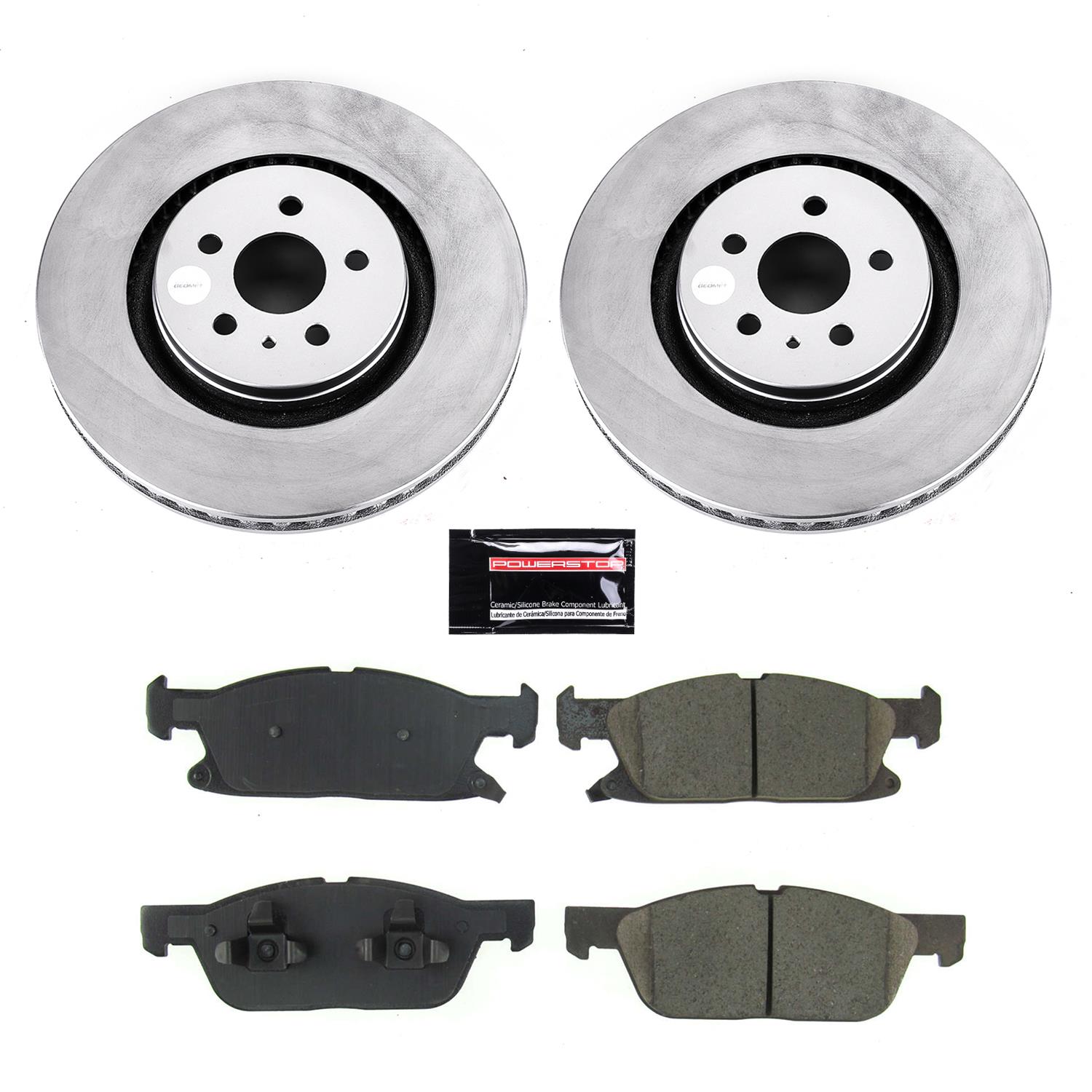 Power Stop 19-21 Lincoln Nautilus Front & Rear Z17 Coated Brake Kit (1x psbCRK8321, 1x psbCRK8544) thumbnail 4