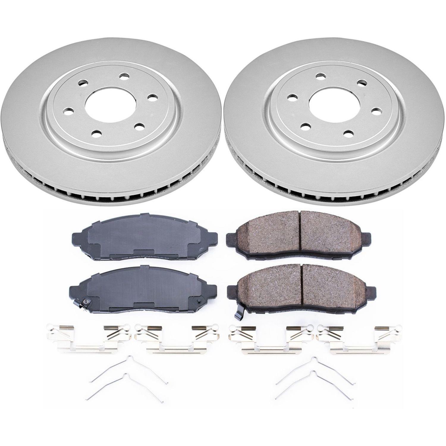 Power Stop 2019 Nissan Frontier Front & Rear Z17 Evolution Geomet Coated Brake Kit (1x psbCRK8325, 1x psbCRK4621) thumbnail 6