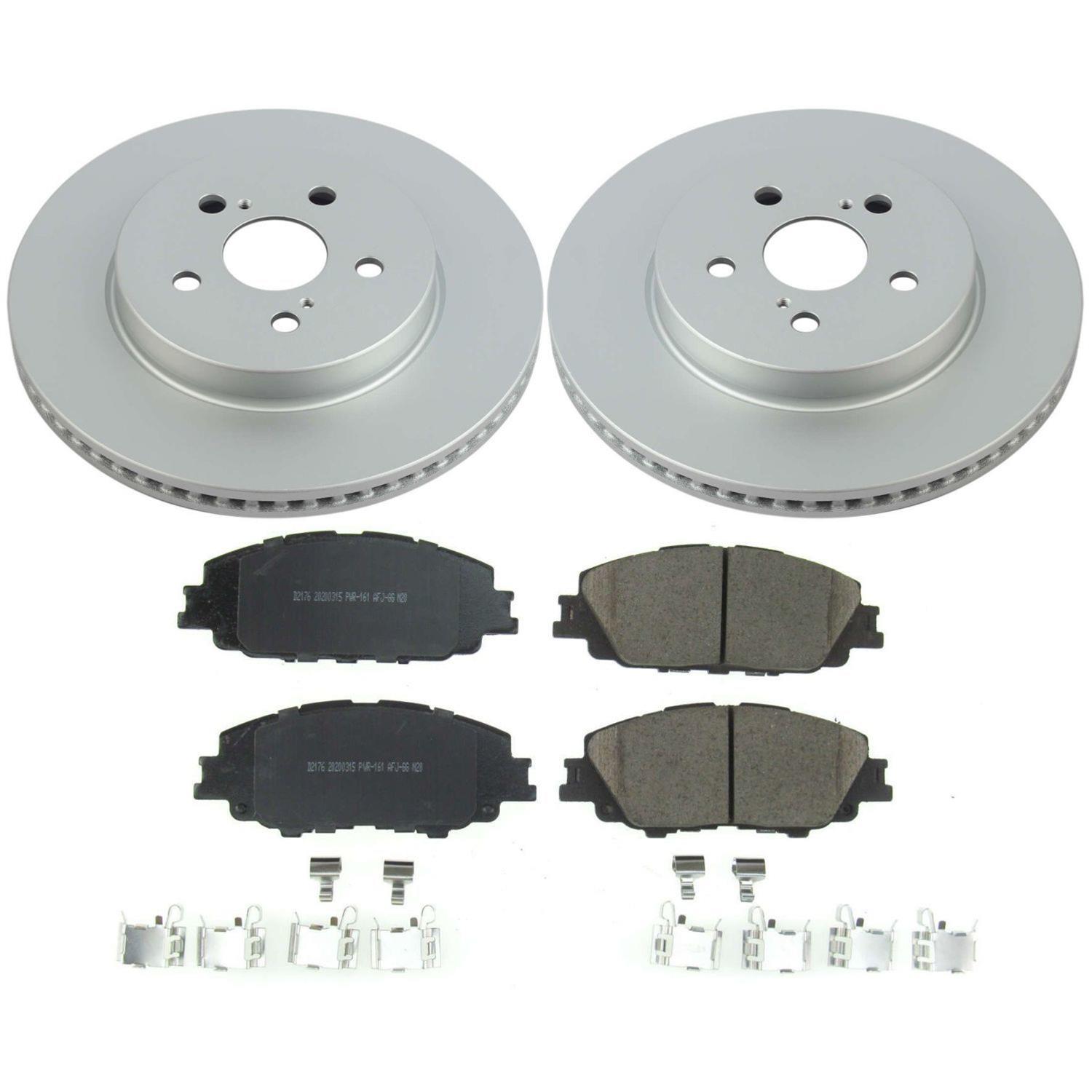 Power Stop 2019 Toyota Corolla Front & Rear Z17 Evolution Geomet Coated Brake Kit (1x psbCRK8328, 1x psbCRK8336) thumbnail 8
