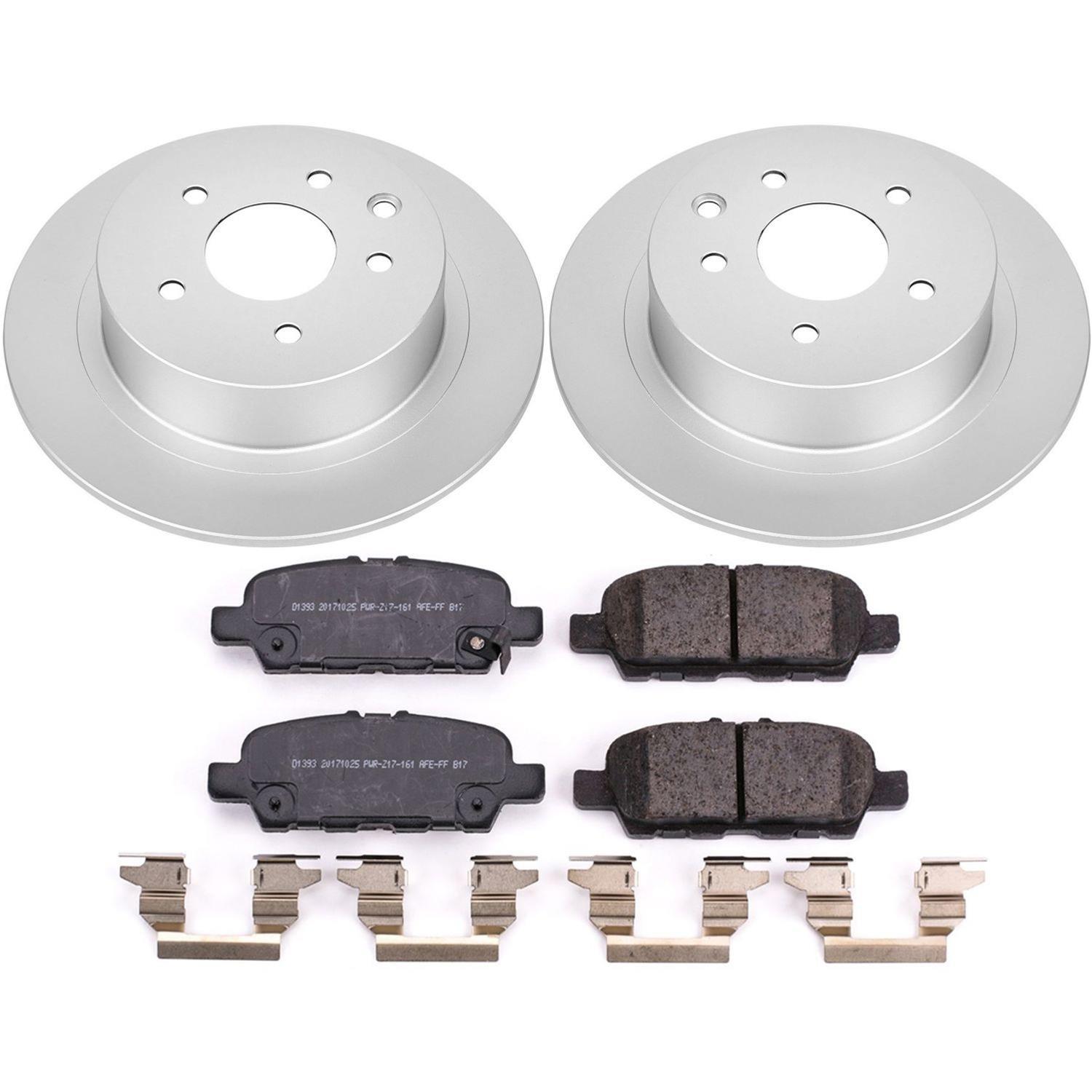 Power Stop 2019 Nissan Sentra Front & Rear Z17 Evolution Geomet Coated Brake Kit (1x psbCRK8335, 1x psbCRK8327) thumbnail 7