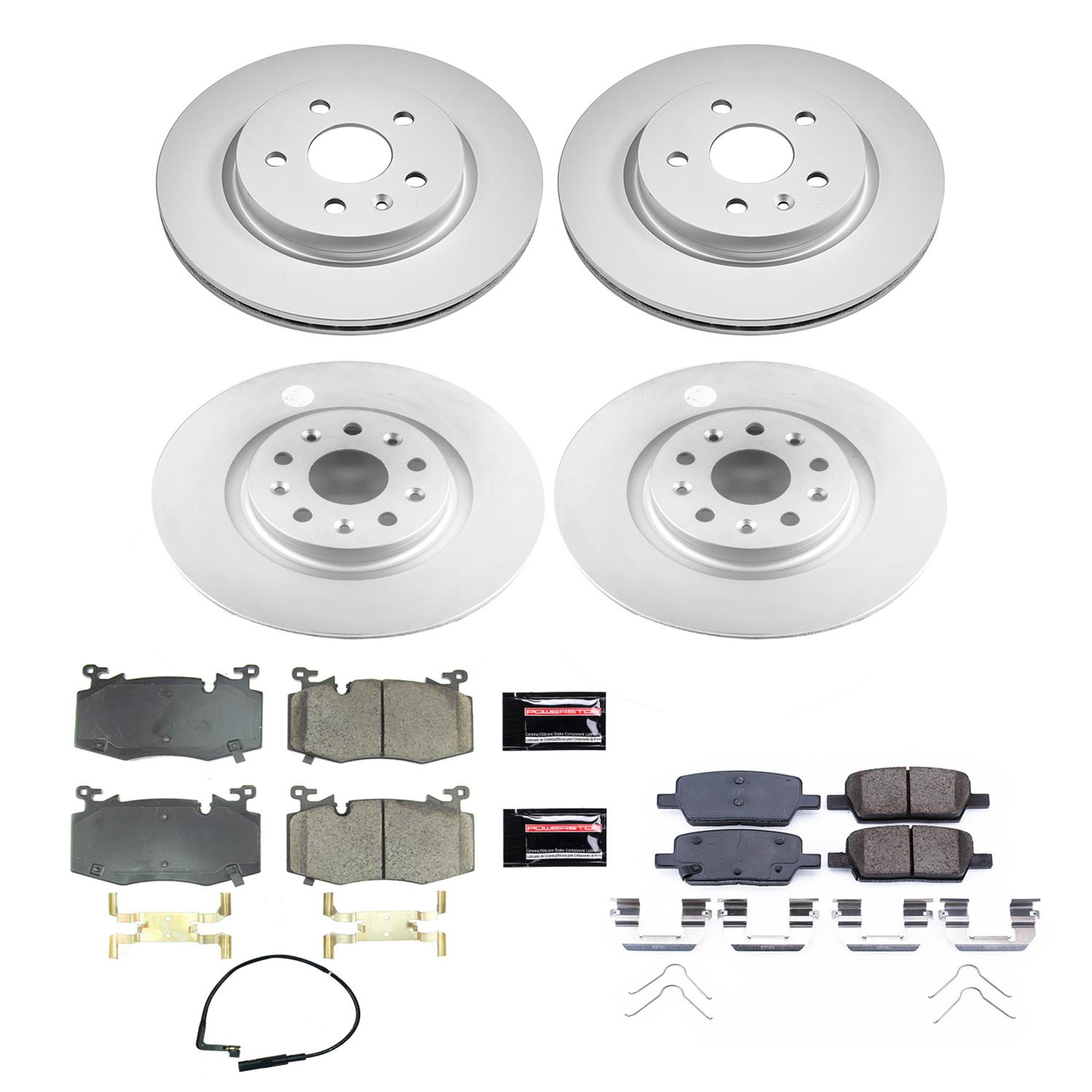 Power Stop 2019 Cadillac CT6 Front & Rear Z17 Evolution Geomet Coated Brake Kit (1x psbCRK7289, 1x psbCRK8317) thumbnail 5