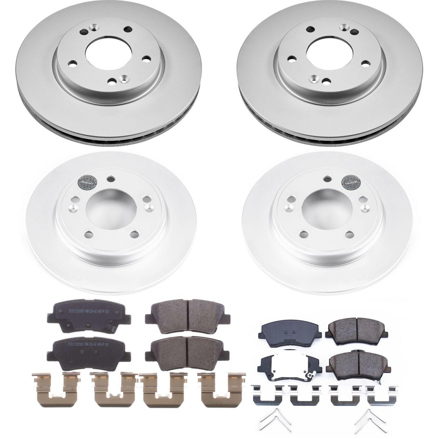 Power Stop 2019 Hyundai Elantra Front & Rear Z17 Evolution Geomet Coated Brake Kit (1x psbCRK7904, 1x psbCRK7370) thumbnail 6