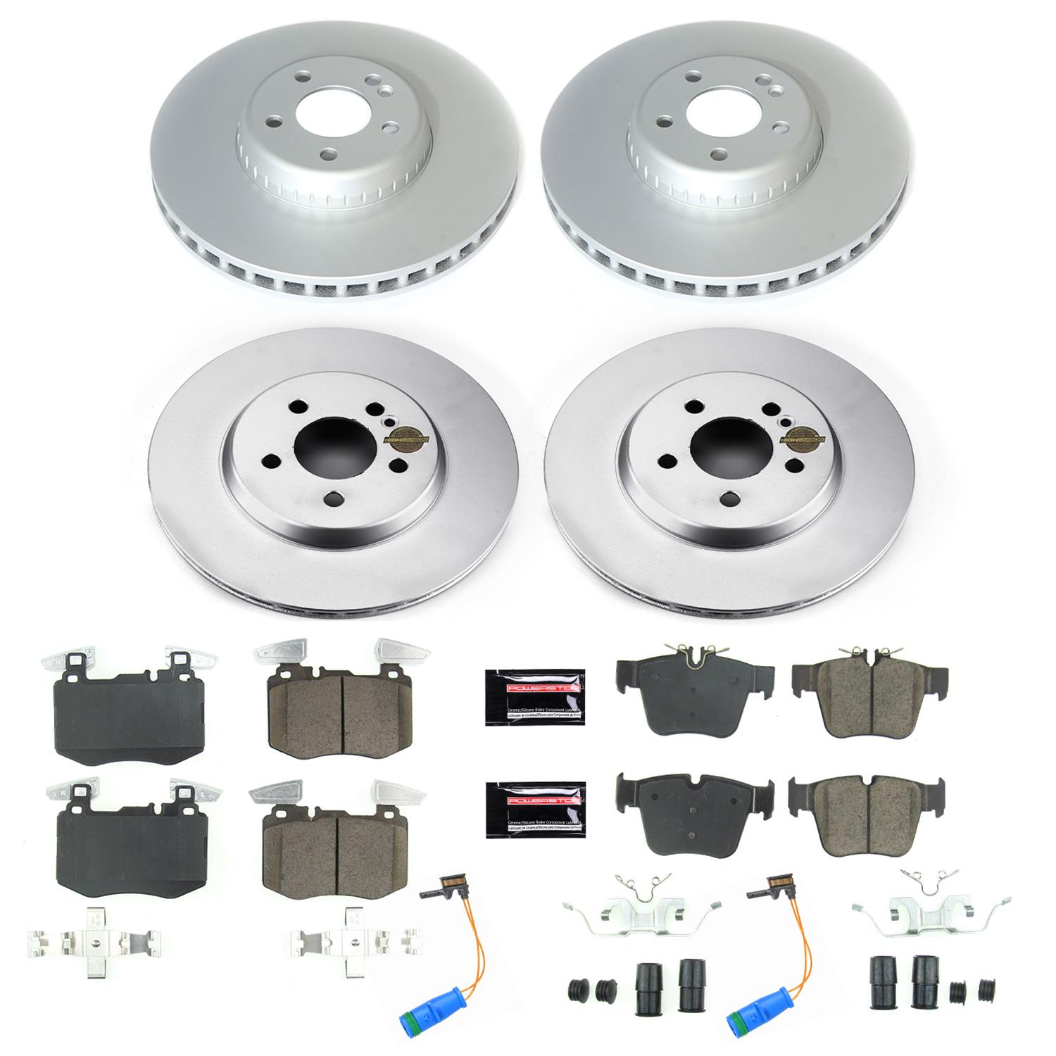 Power Stop 2019 Mercedes-Benz GLC300 Front & Rear Z17 Evolution Geomet Coated Brake Kit (1x psbCRK7990, 1x psbCRK8322) thumbnail 4