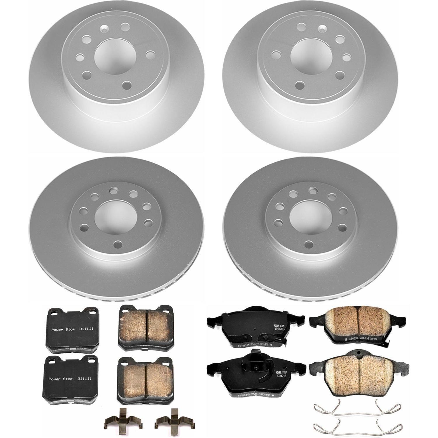 Power Stop 99-03 Saab 9-3 Front & Rear Z23 Evolution Sport Coated Brake Kit (1x psbCRK831, 1x psbCRK834) thumbnail 4