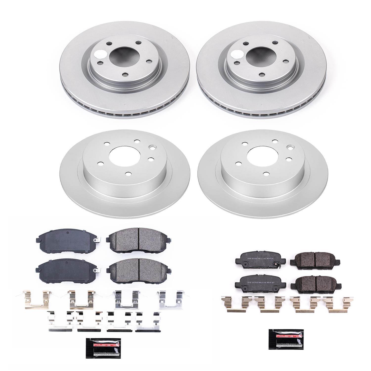 Power Stop 2019 Nissan Sentra Front & Rear Z17 Evolution Geomet Coated Brake Kit (1x psbCRK8335, 1x psbCRK8327) thumbnail 5