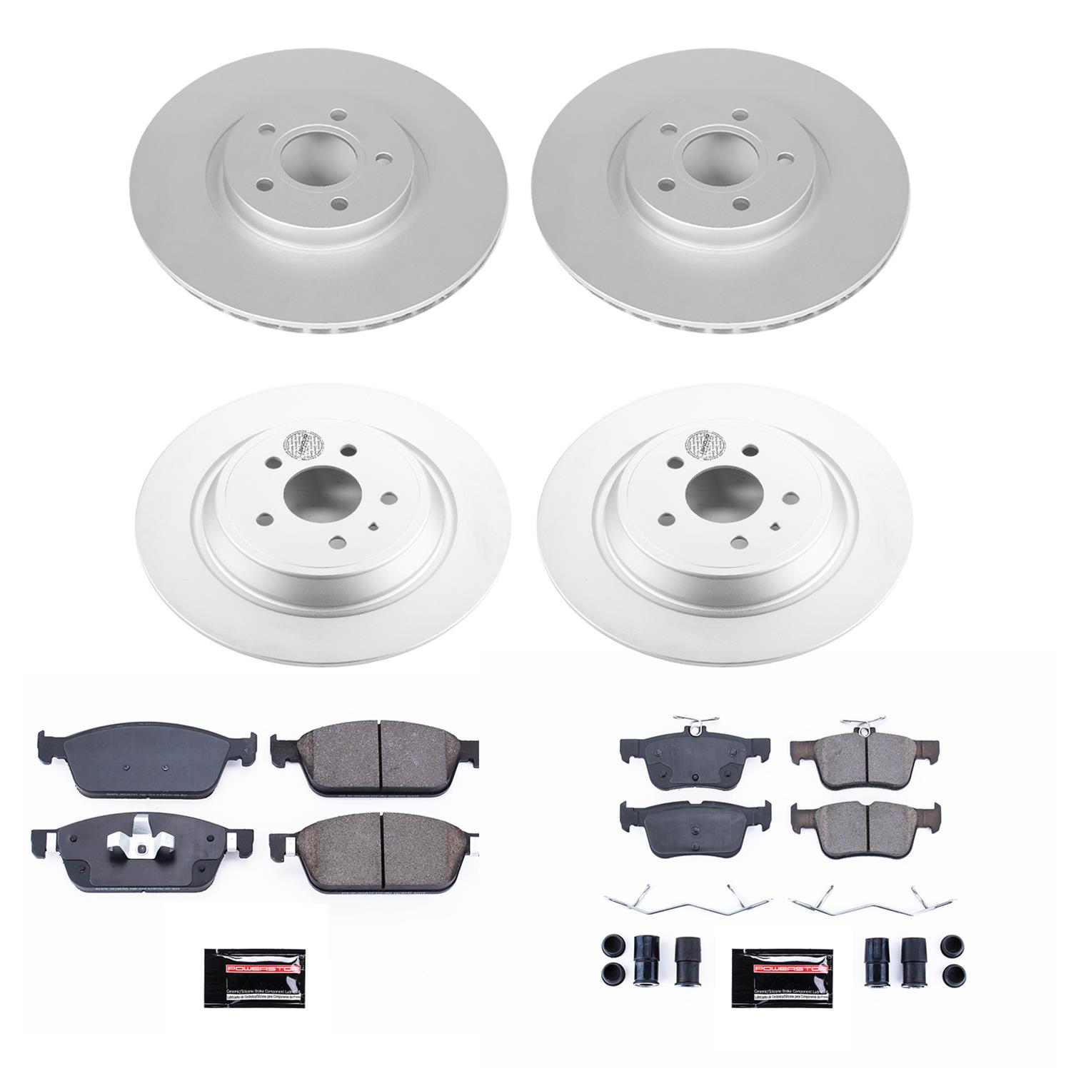 Power Stop 17-19 Lincoln MKC Front & Rear Z23 Evolution Sport Coated Brake Kit (1x psbCRK6817, 1x psbCRK7338) thumbnail 8