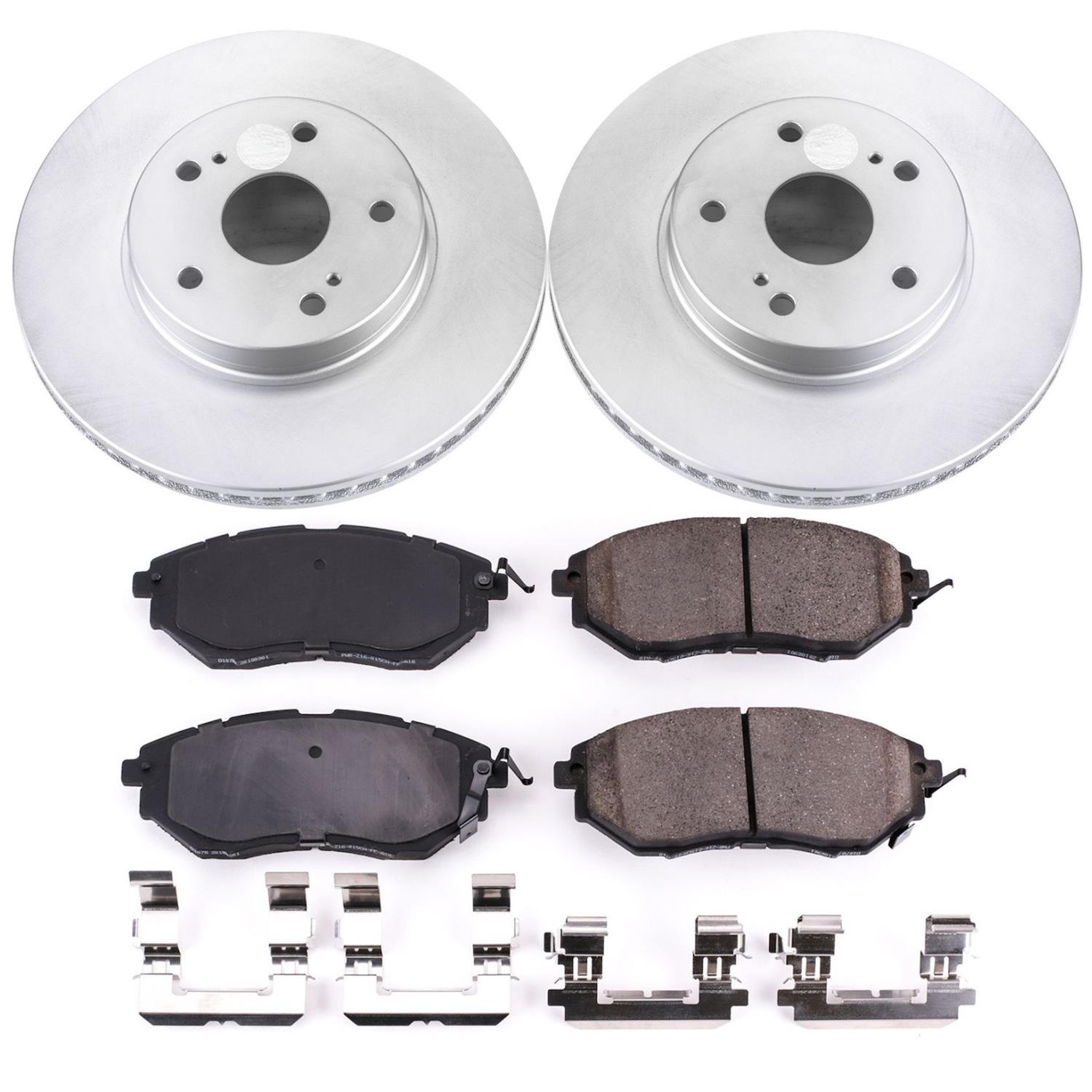 Power Stop 2015 Subaru Legacy Front & Rear Z17 Evolution Geomet Coated Brake Kit (1x psbCRK8404, 1x psbCRK7039) thumbnail 5