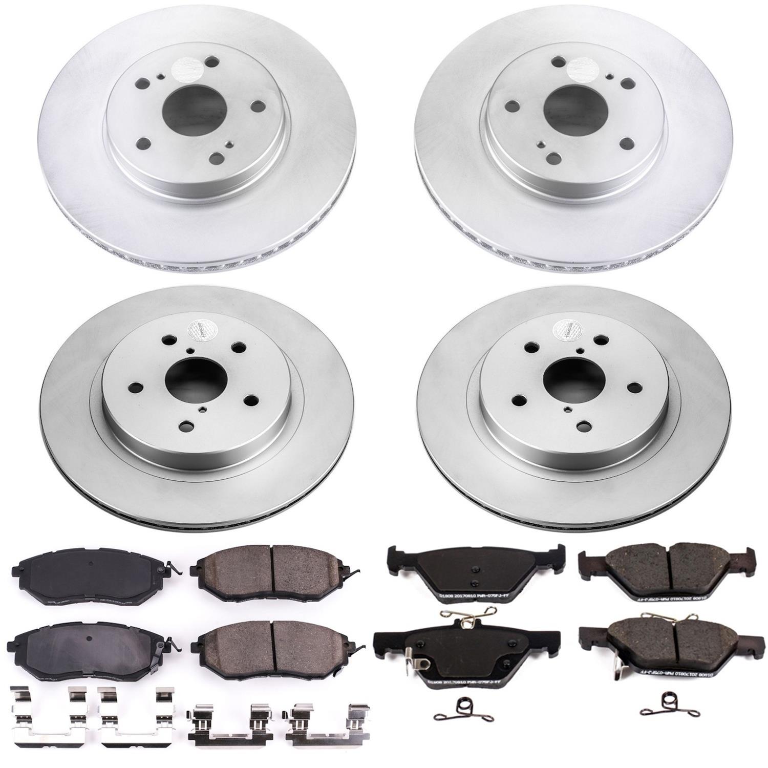 Power Stop 2015 Subaru Legacy Front & Rear Z17 Evolution Geomet Coated Brake Kit (1x psbCRK8404, 1x psbCRK7039) thumbnail 4