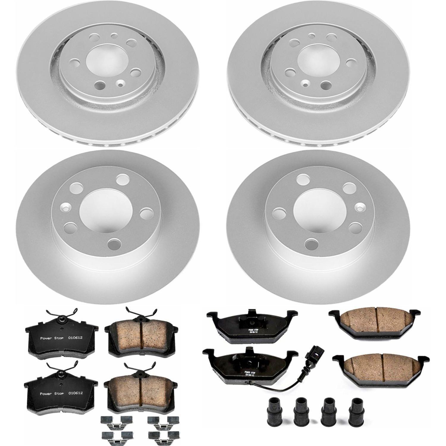 Power Stop 99-06 Volkswagen Beetle Front & Rear Z23 Evolution Sport Coated Brake Kit (1x psbCRK847, 1x psbCRK839) thumbnail 4