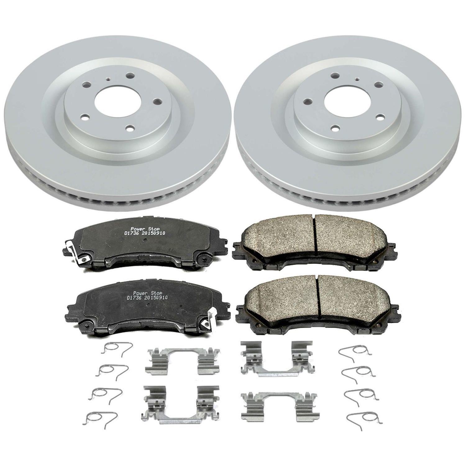 Power Stop 2019 Infiniti QX50 Front & Rear Z17 Evolution Geomet Coated Brake Kit (1x psbCRK8432, 1x psbCRK8415) thumbnail 4