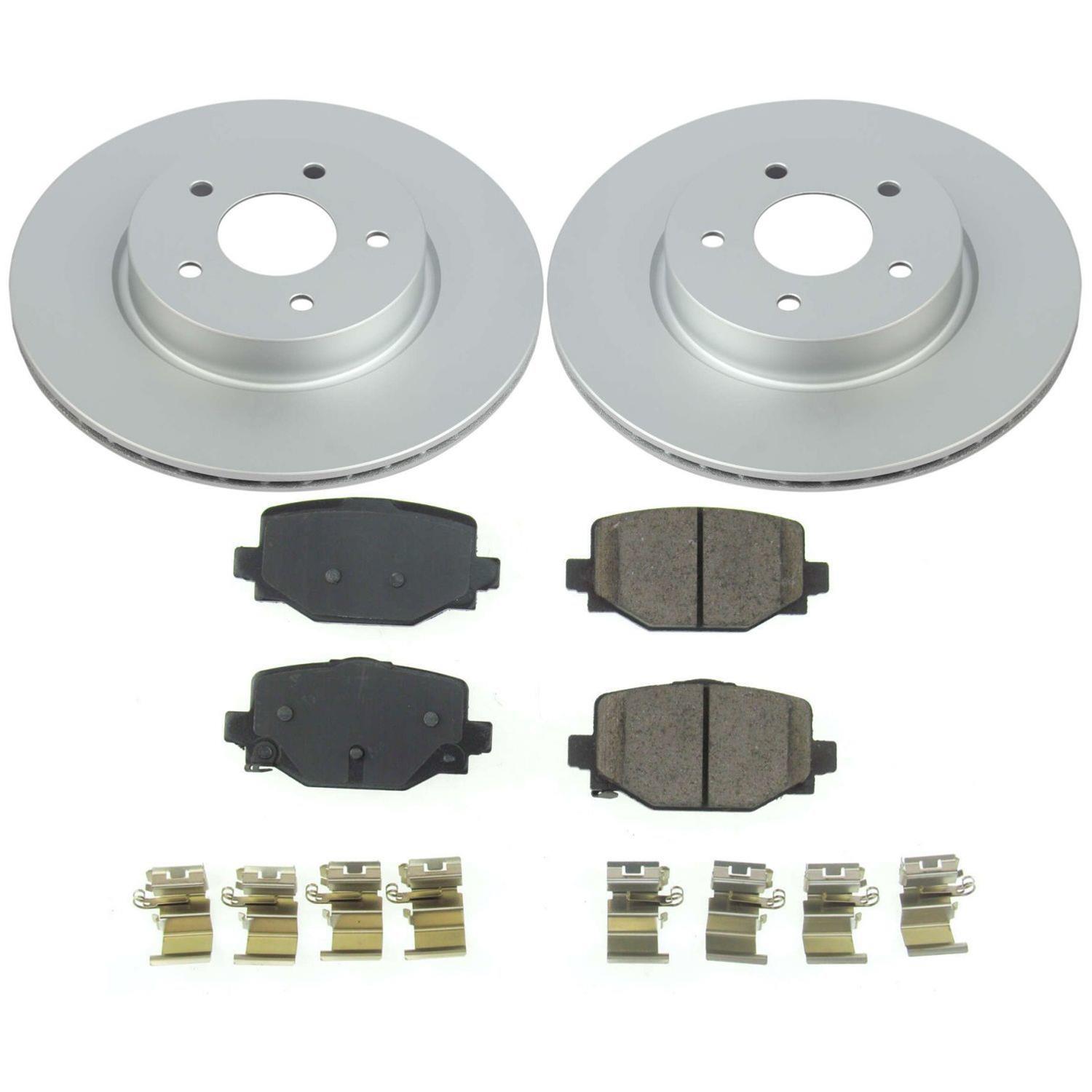 Power Stop 2019 Infiniti QX50 Front & Rear Z17 Evolution Geomet Coated Brake Kit (1x psbCRK8432, 1x psbCRK8415) thumbnail 8