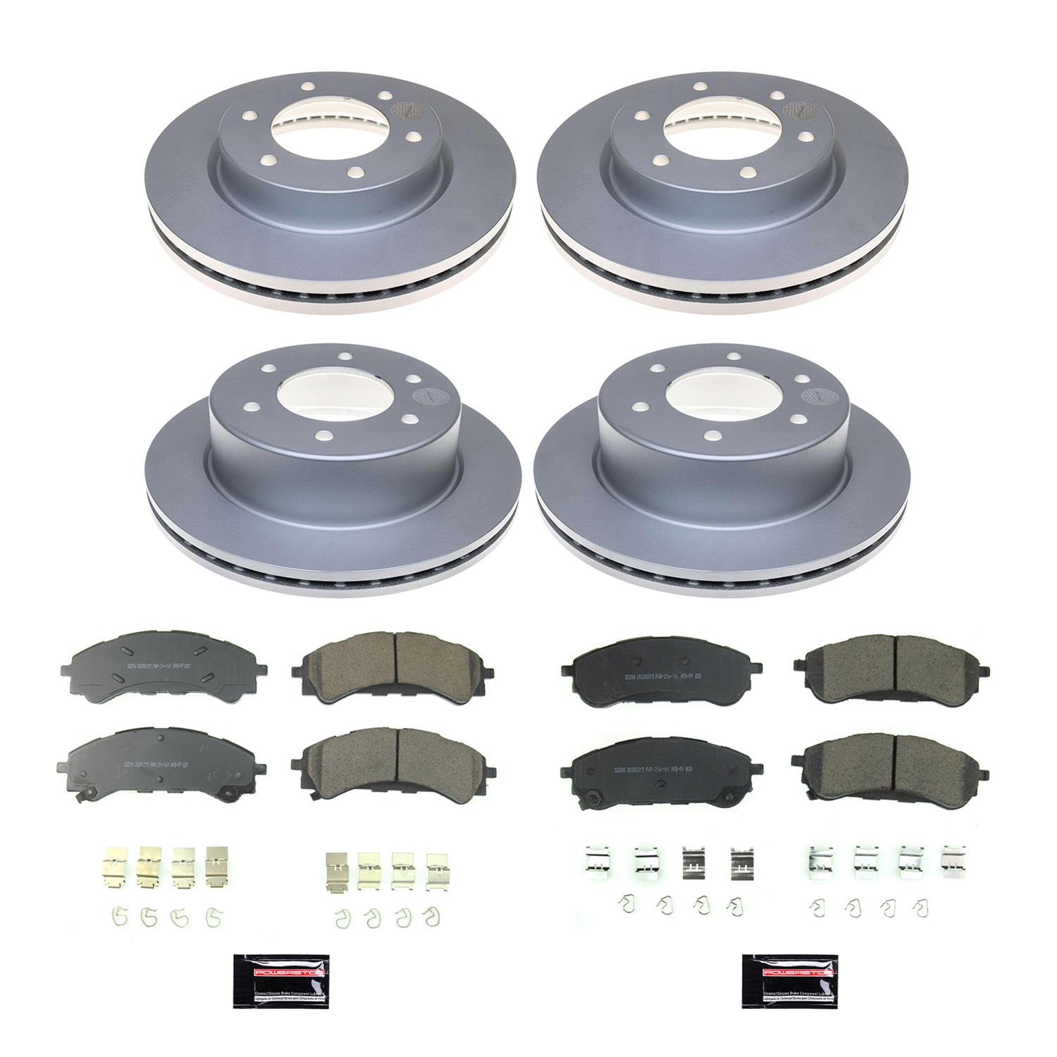 Power Stop 19-21 Ford Ranger Front & Rear Z17 Evolution Geomet Coated Brake Kit (1x psbCRK8413, 1x psbCRK8430) thumbnail 5