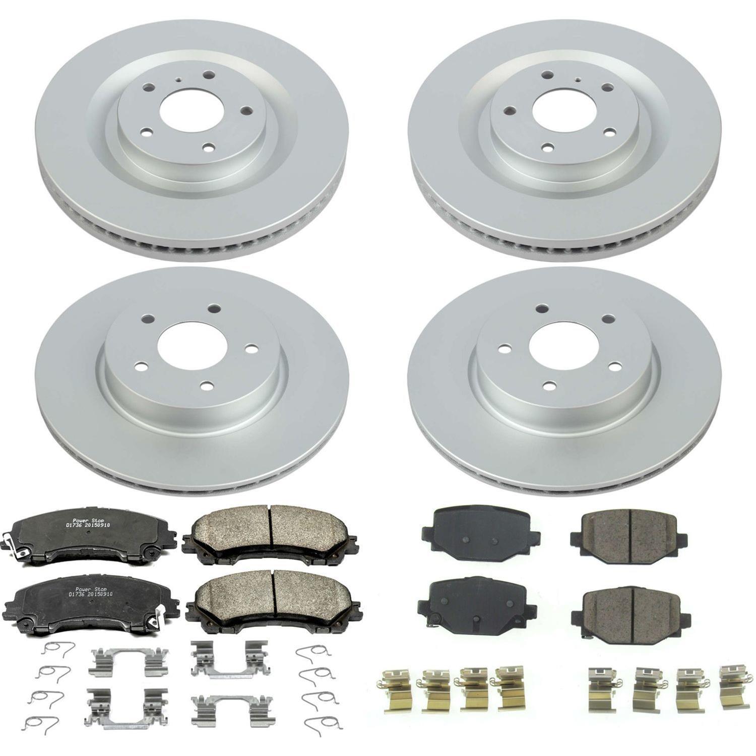 Power Stop 2019 Infiniti QX50 Front & Rear Z17 Evolution Geomet Coated Brake Kit (1x psbCRK8432, 1x psbCRK8415) thumbnail 5