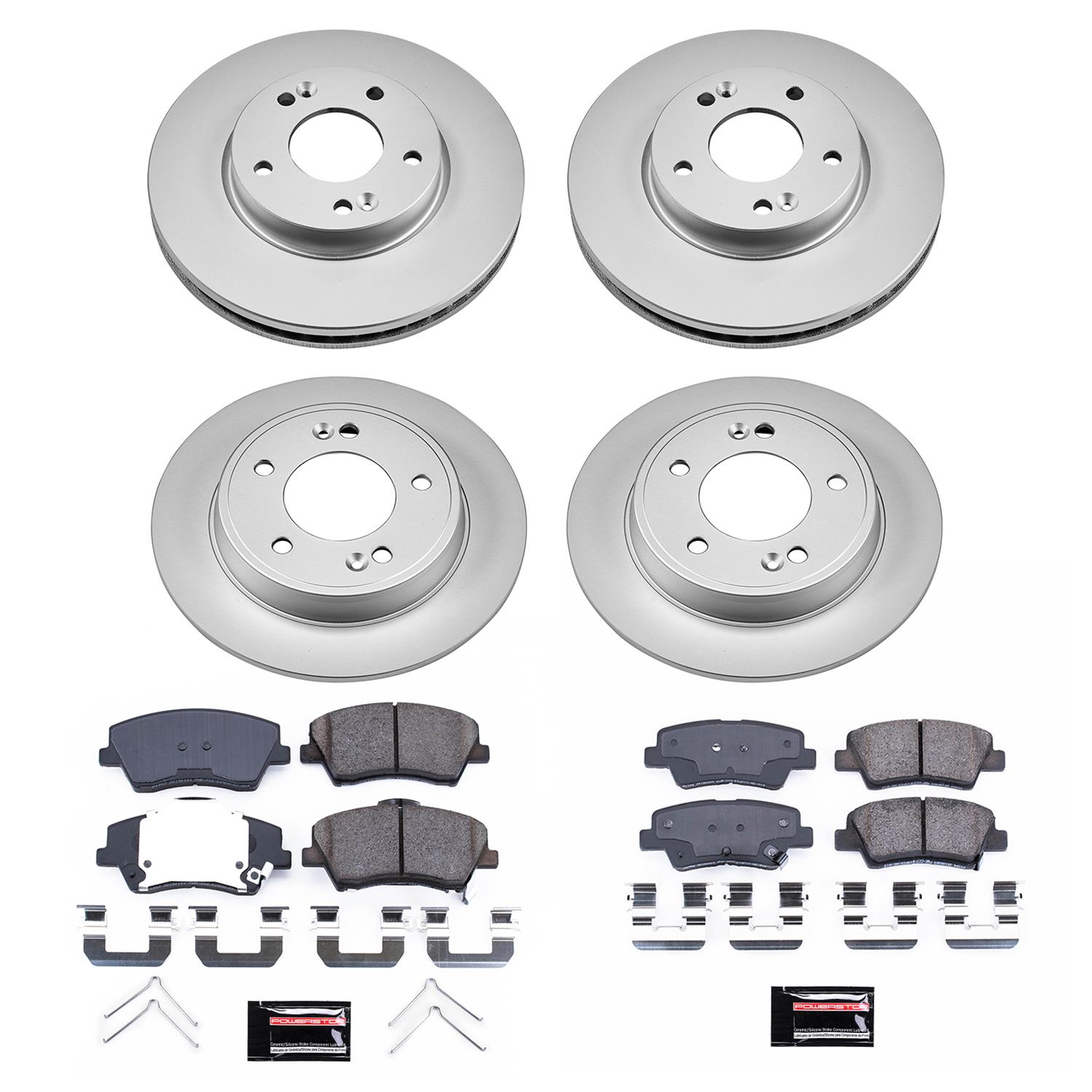 Power Stop 18-20 Hyundai Elantra GT Front & Rear Z17 Evolution Geomet Coated Brake Kit (1x psbCRK6502, 1x psbCRK7370) thumbnail 4