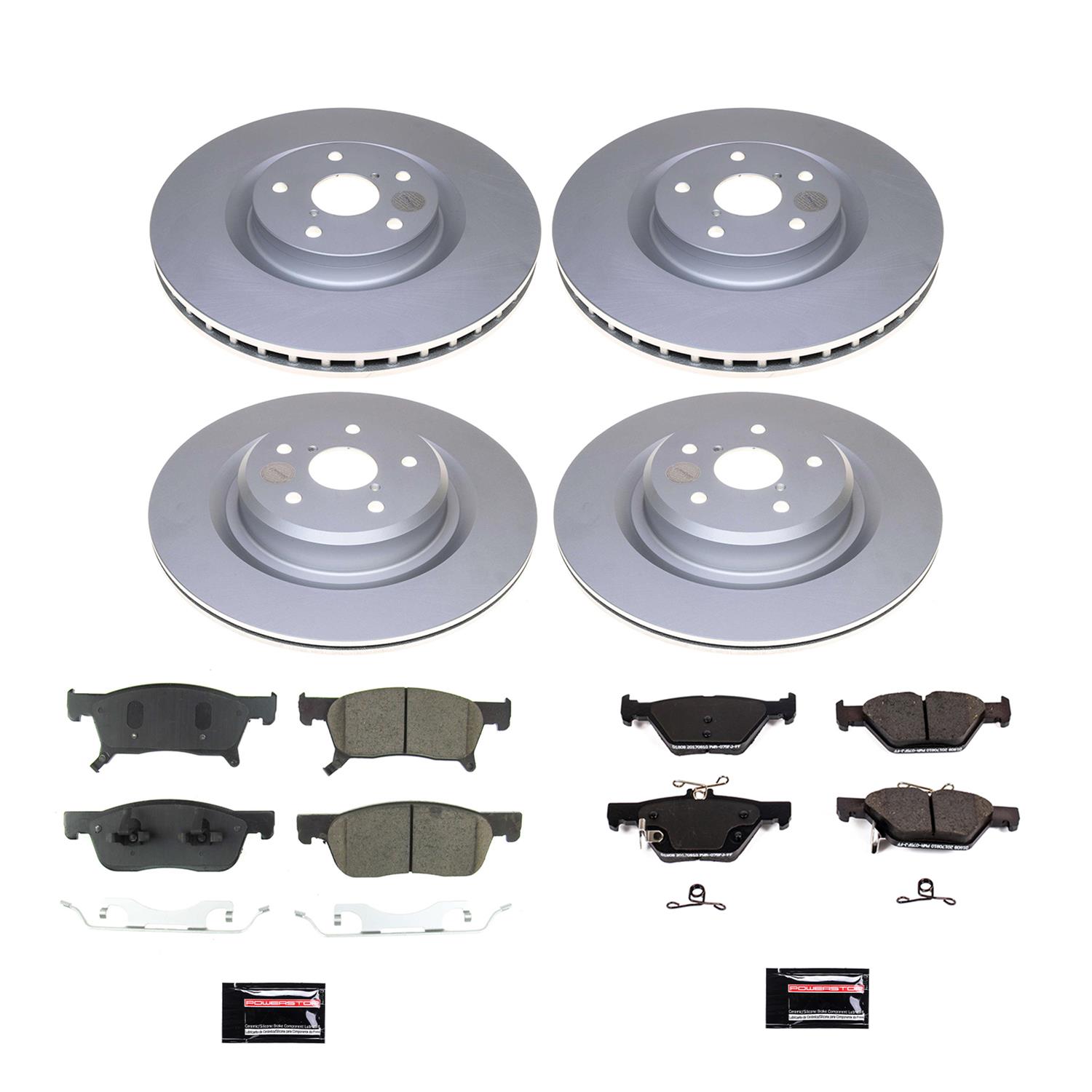 Power Stop 19-20 Subaru Ascent Front & Rear Z17 Coated Brake Kit (1x psbCRK8479, 1x psbCRK8493) thumbnail 5