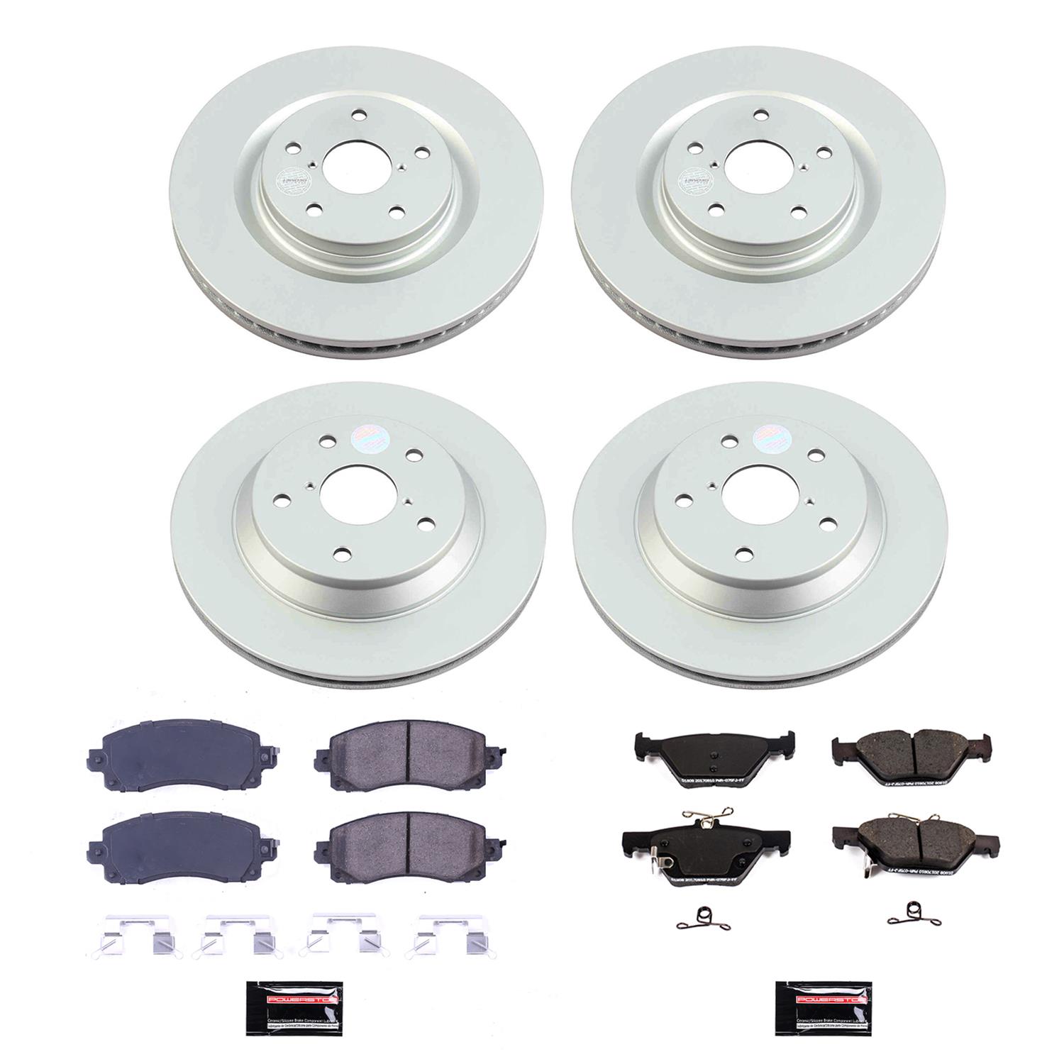 Power Stop 19-21 Subaru Forester Front & Rear Z17 Coated Brake Kit (1x psbCRK8495, 1x psbCRK8481) thumbnail 5