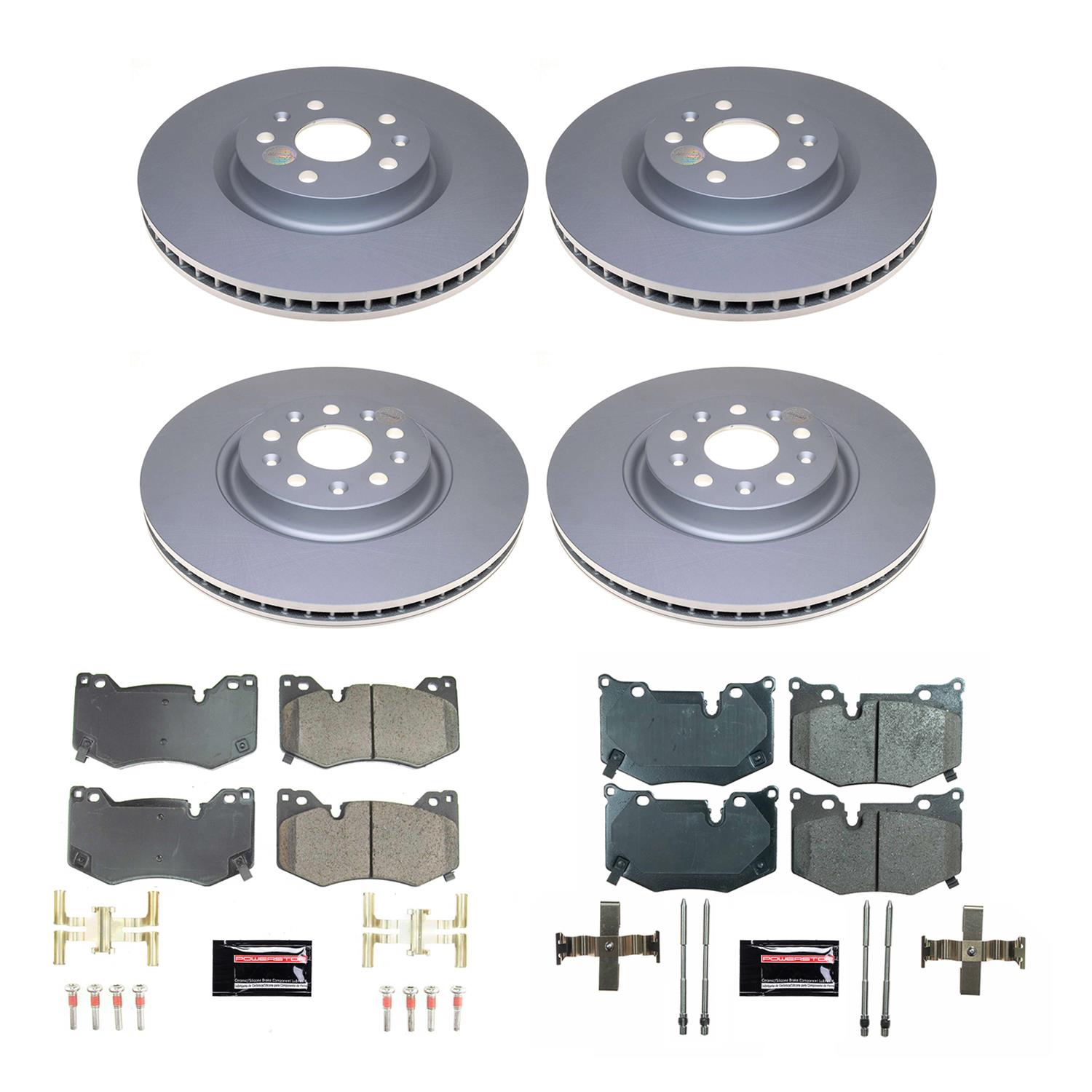 Power Stop 20-21 Chevrolet Corvette Front & Rear Z17 Coated Brake Kit (1x psbCRK8529, 1x psbCRK8531) thumbnail 4