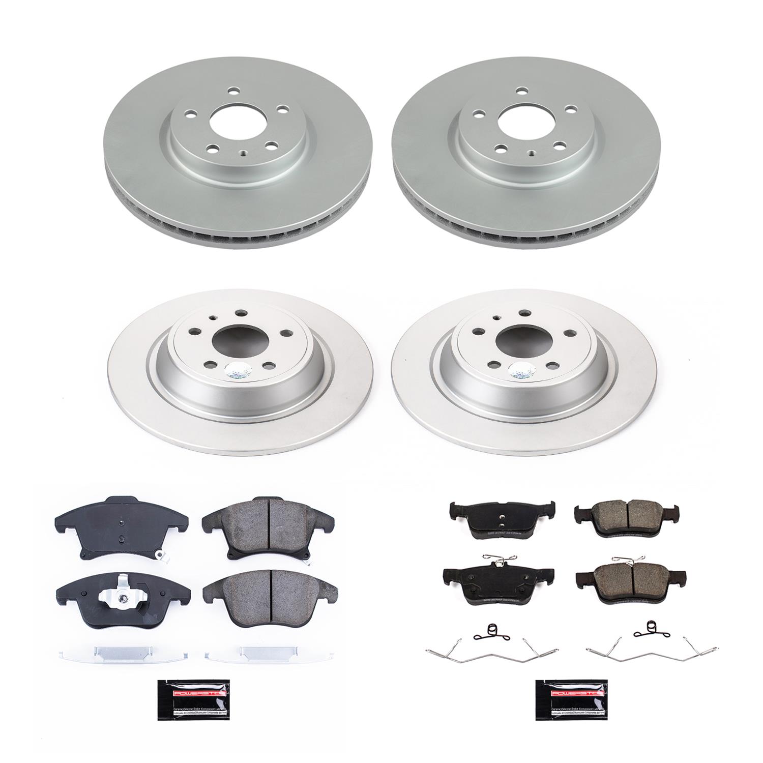 Power Stop 2020 Ford Fusion Front & Rear Z17 Evolution Geomet Coated Brake Kit (1x psbCRK6399, 1x psbCRK8533) thumbnail 7