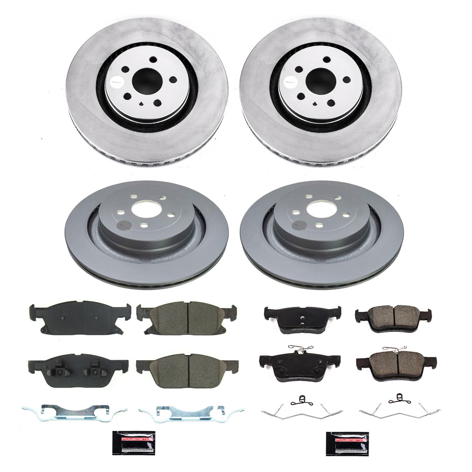 Power Stop 19-21 Lincoln Nautilus Front & Rear Z17 Coated Brake Kit (1x psbCRK8321, 1x psbCRK8544) thumbnail 5