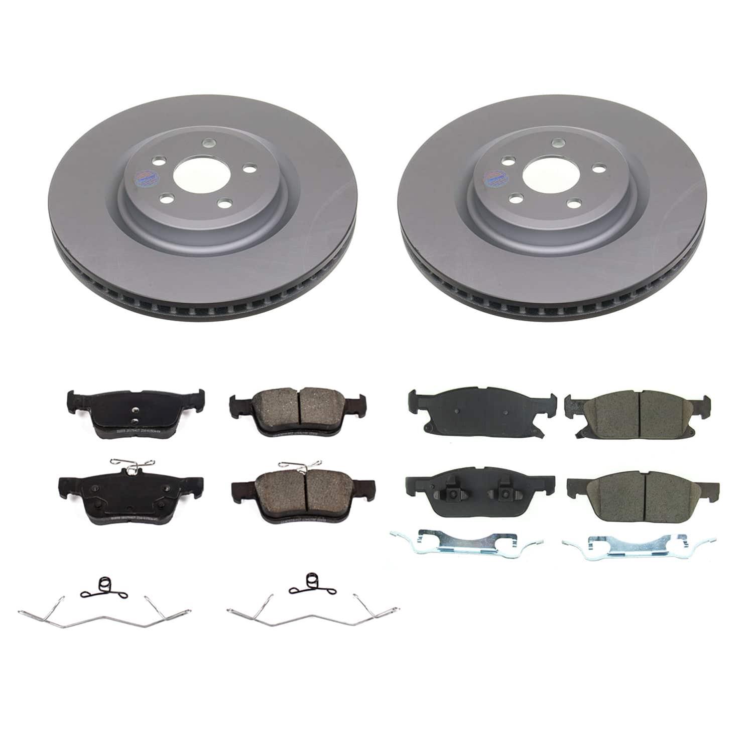 Power Stop 19-22 Ford Edge Front and Rear Z17 Coated Brake Kit (1x psbCRK8544, 1x psbCRK8542) thumbnail 5